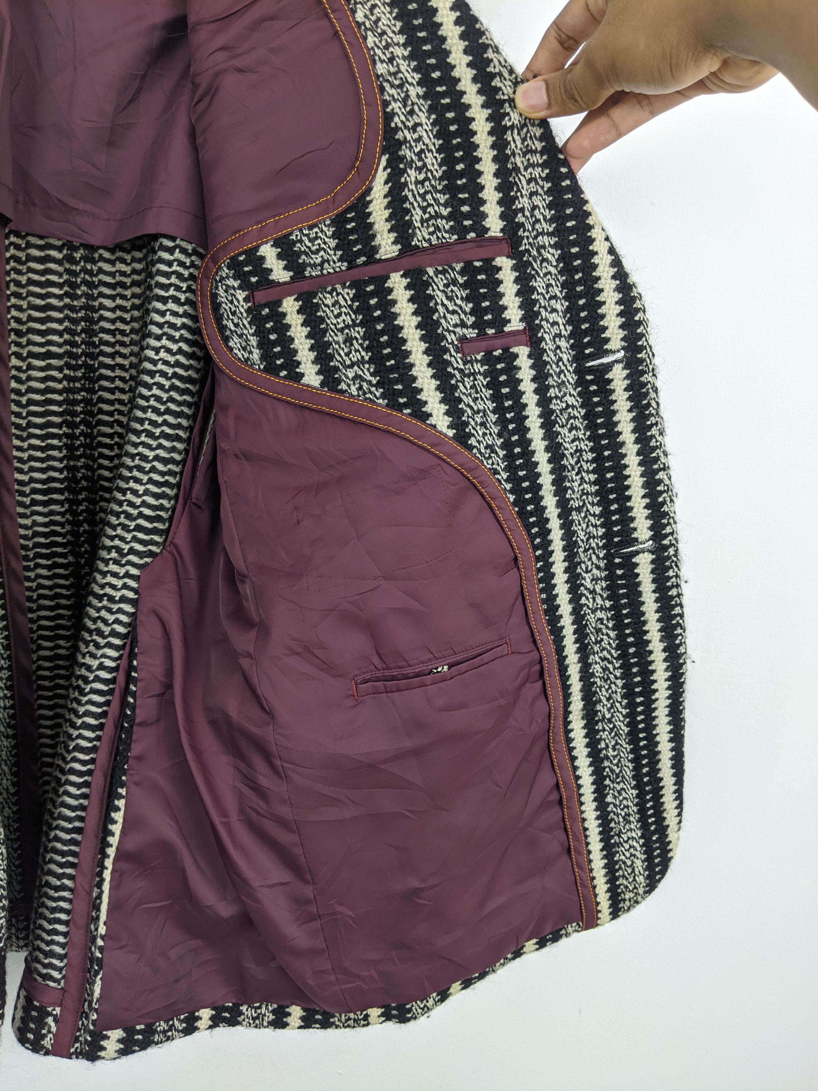 Japanese Brand Vintage Japanese Brand Native Striped Jacket MJ0126Z Size US M / EU 48-50 / 2 - 12 Thumbnail