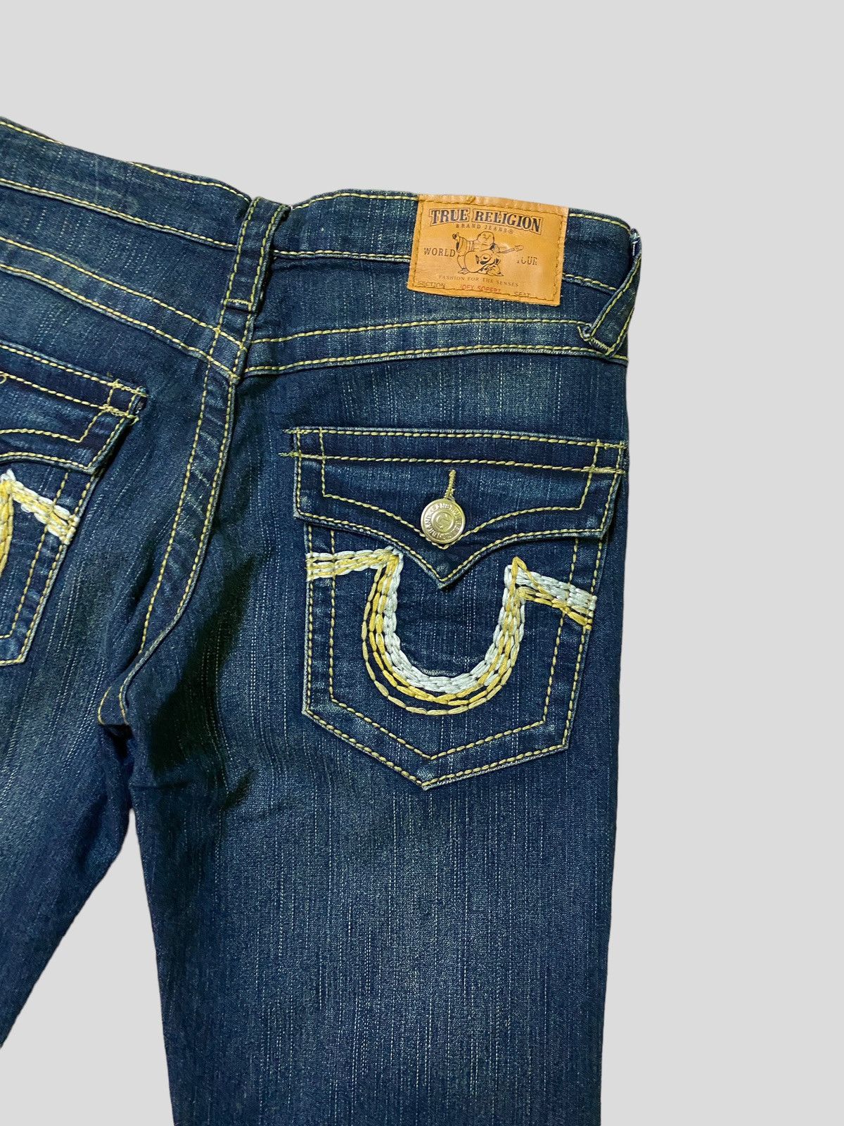 True Religion × Vintage Flared TRUE RELIGION Embroidered Back Pocket Denim Size US 28 / EU 44 - 12 Thumbnail