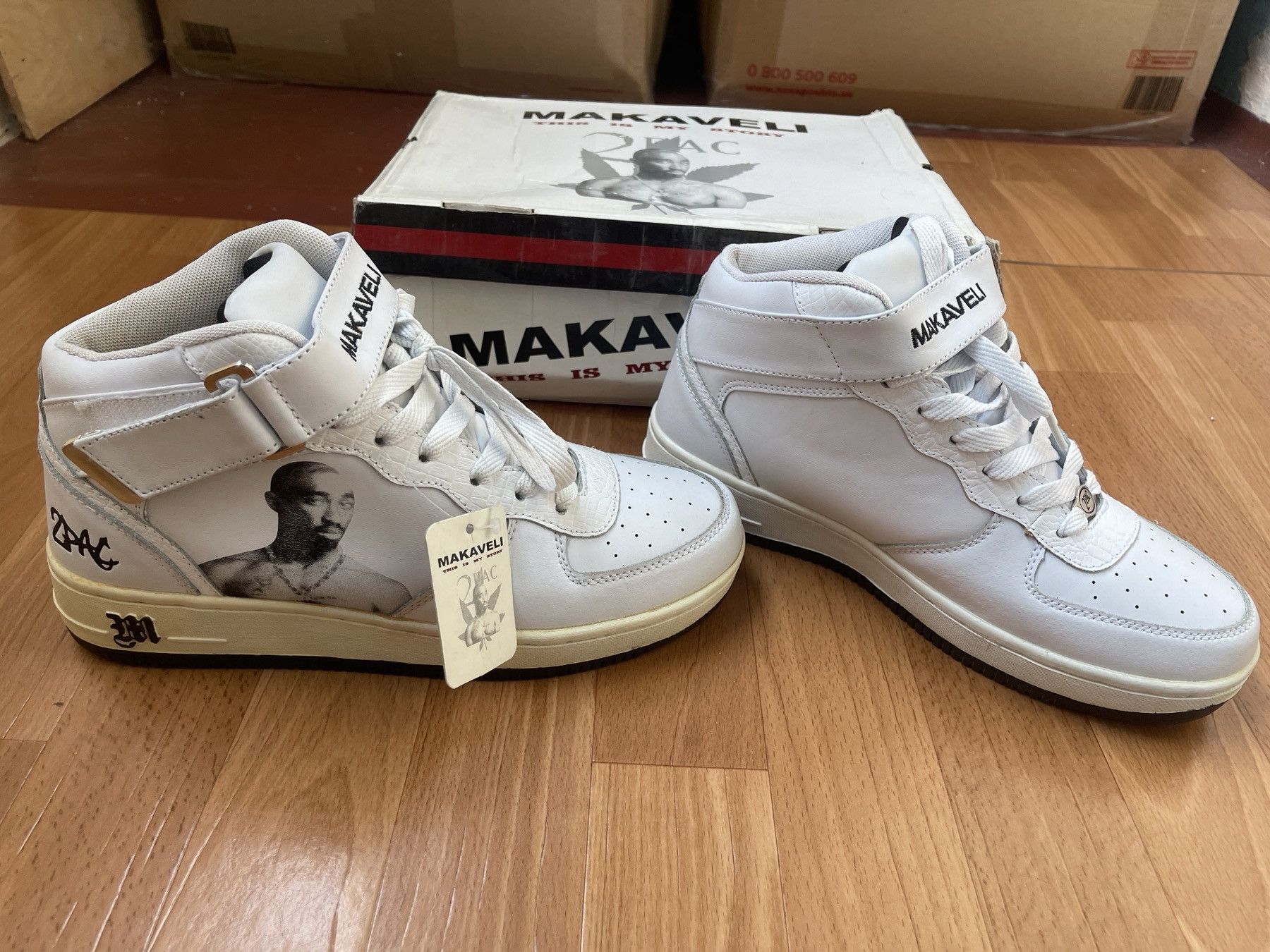 Makaveli MAKAVELI Branded sneakers, 2Pac shoes, Hi Top vintage US 9 Size US 9 / EU 42 - 9 Thumbnail