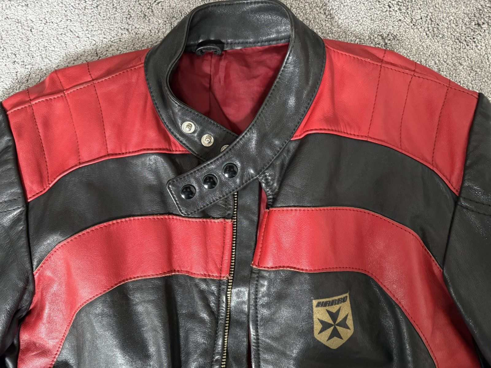 Other Vintage 1980s Harro Motorcycle Leather Jacket Size S Size US S / EU 44-46 / 1 - 2 Thumbnail