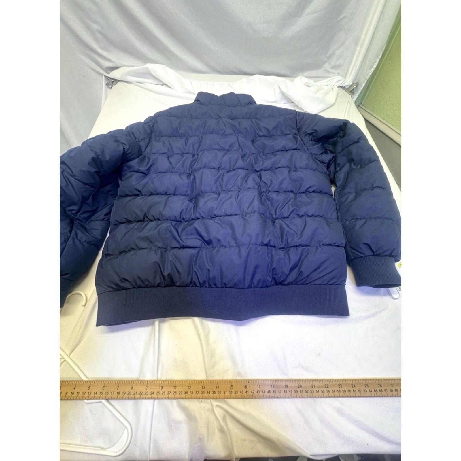 Gap GAP Puffer Jacket Women XL Navy Blue Mid-Length Full Zip Zip Pockets Nylon Primaloft Wind-Resistant Quilted Solid Long Sleeve Regular Jacket Size XL / US 12-14 / IT 48-50 - 8 Thumbnail
