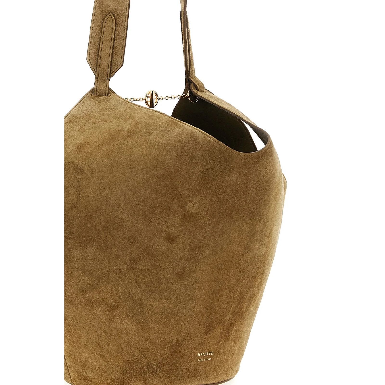 KHAITE KHAITE Lotus Small Mud Suede Tote Bag New & Authentic Size ONE SIZE - 3 Thumbnail
