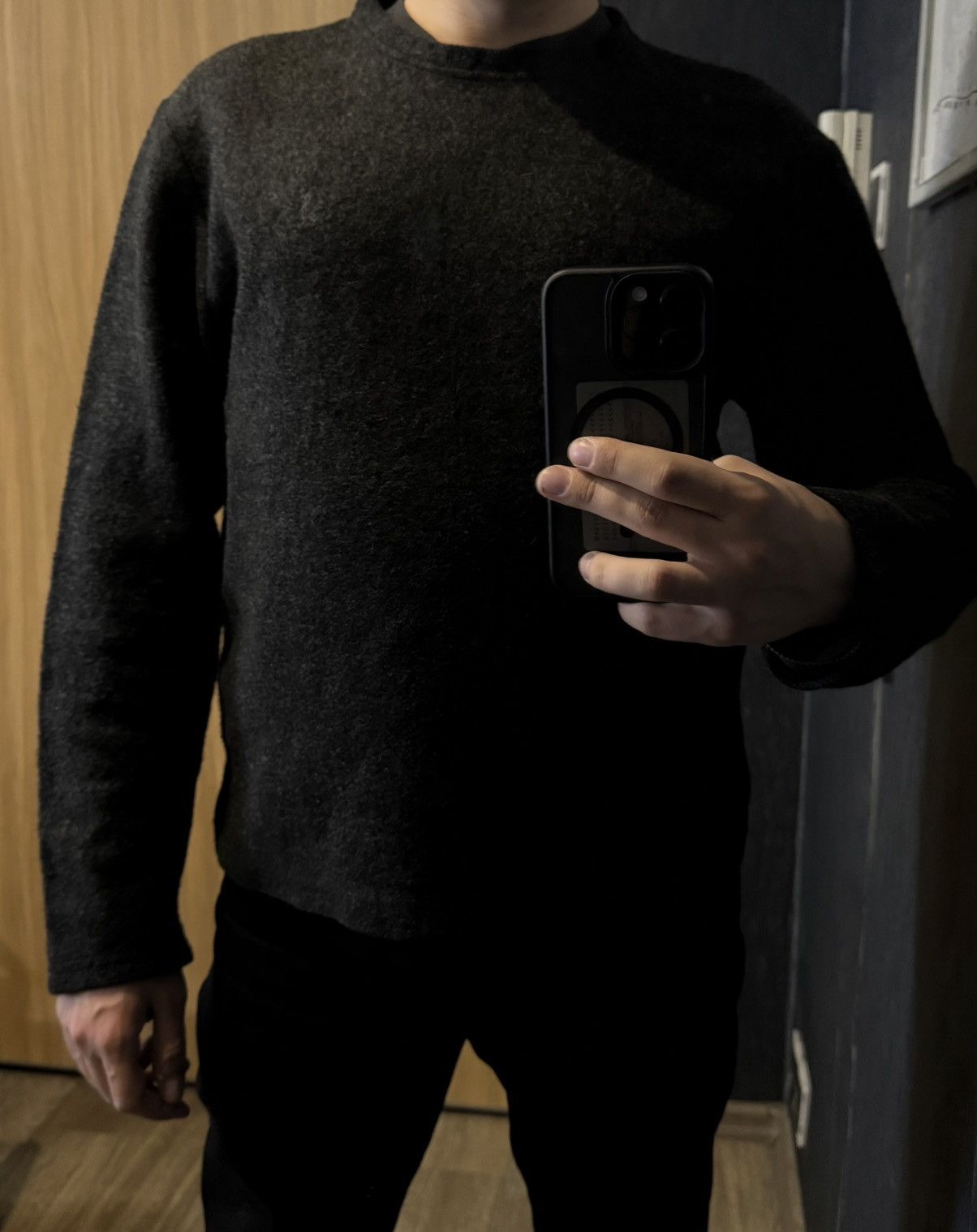 Yves Saint Laurent Wool YSL Sweater Soft Warm Grey YSL Sweatshirt Size US M / EU 48-50 / 2 - 23 Thumbnail