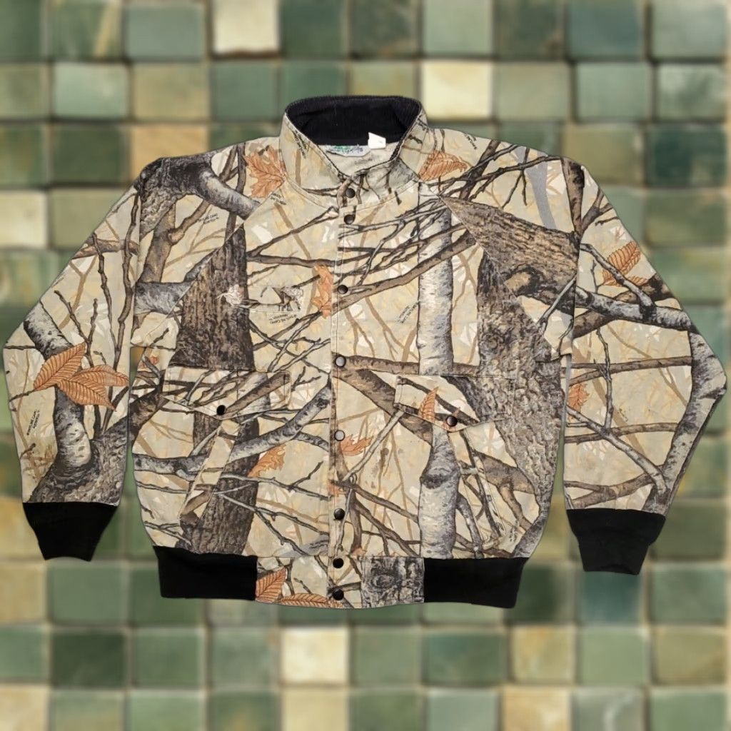 Vintage VINTAGE Skyline Camoflage Bomber Jacket Mens XL Full Zip Outdoors Made in USA Size US XL / EU 56 / 4 - 1 Thumbnail