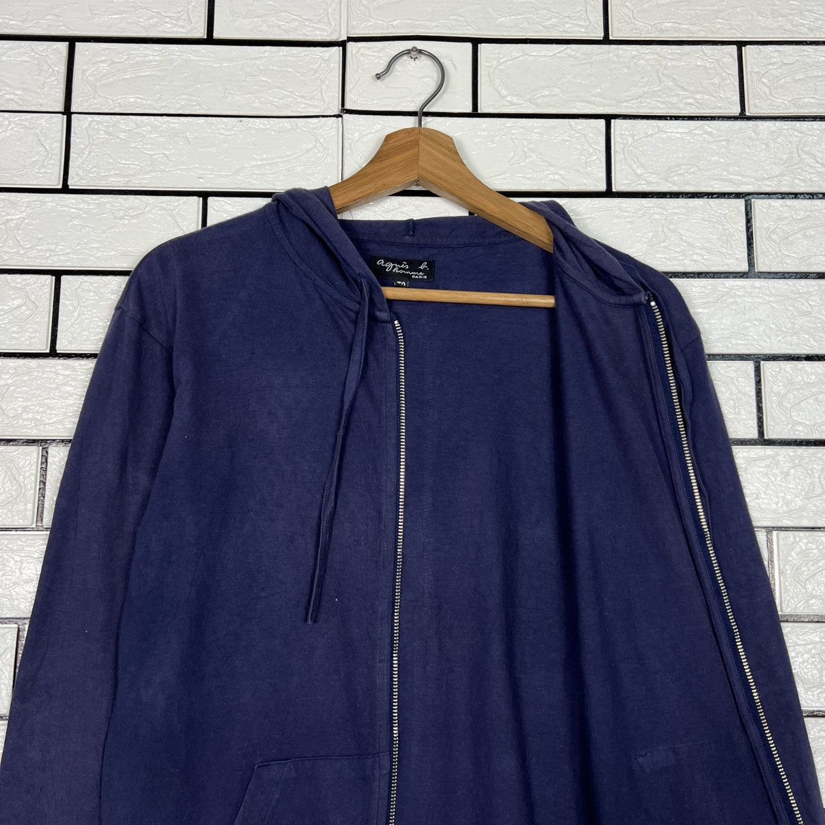 agnes b. Vintage AGNES B. HOMME Zipper Hoodie Sweatshirt #4105-C187 Size US S / EU 44-46 / 1 - 10 Thumbnail