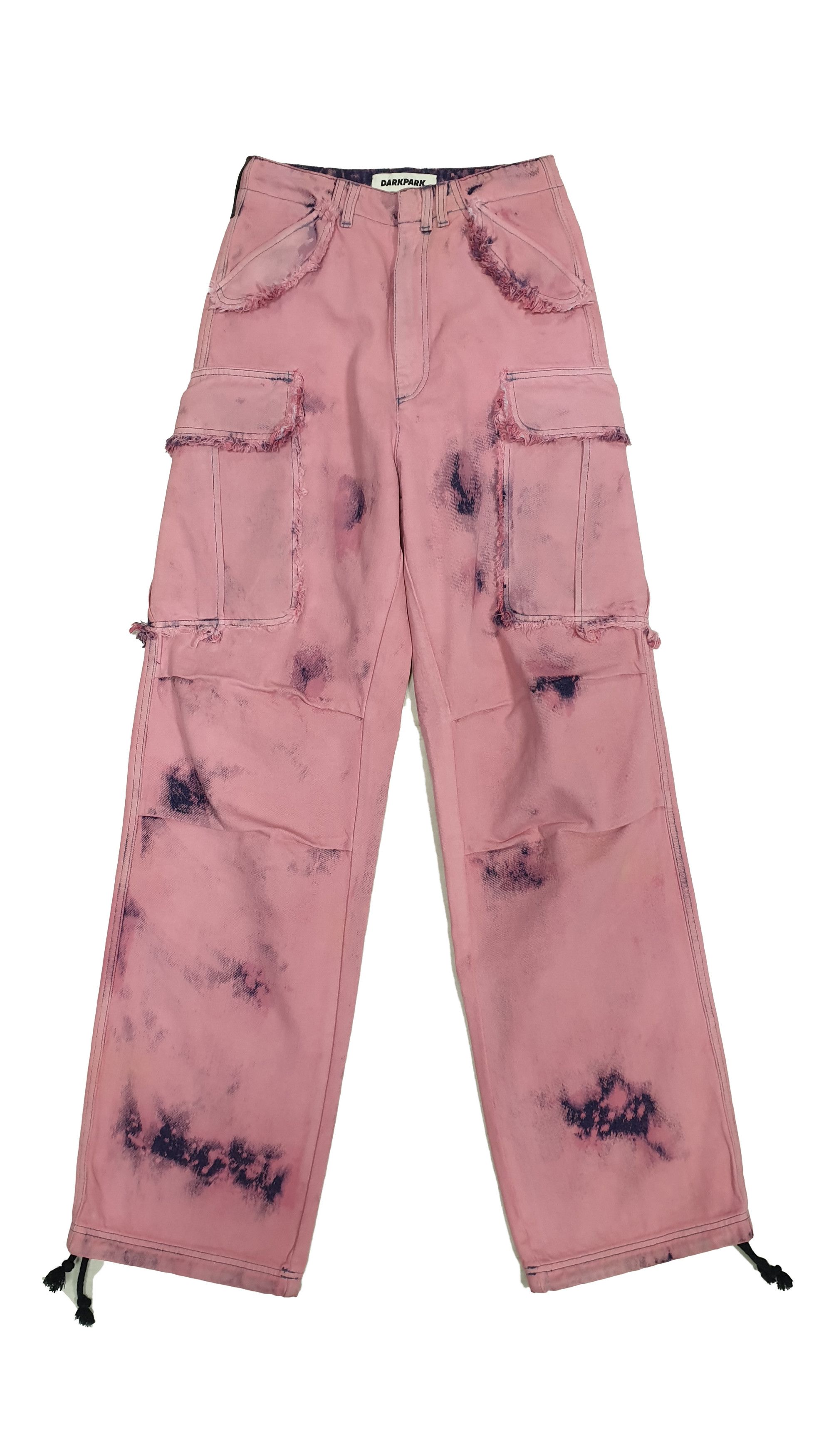 image of Dark Park Woman Vivi Pink&blue Cargo Jeans 8Dwp004-F B52001 in Pink/Blue, Women's (Size 24)