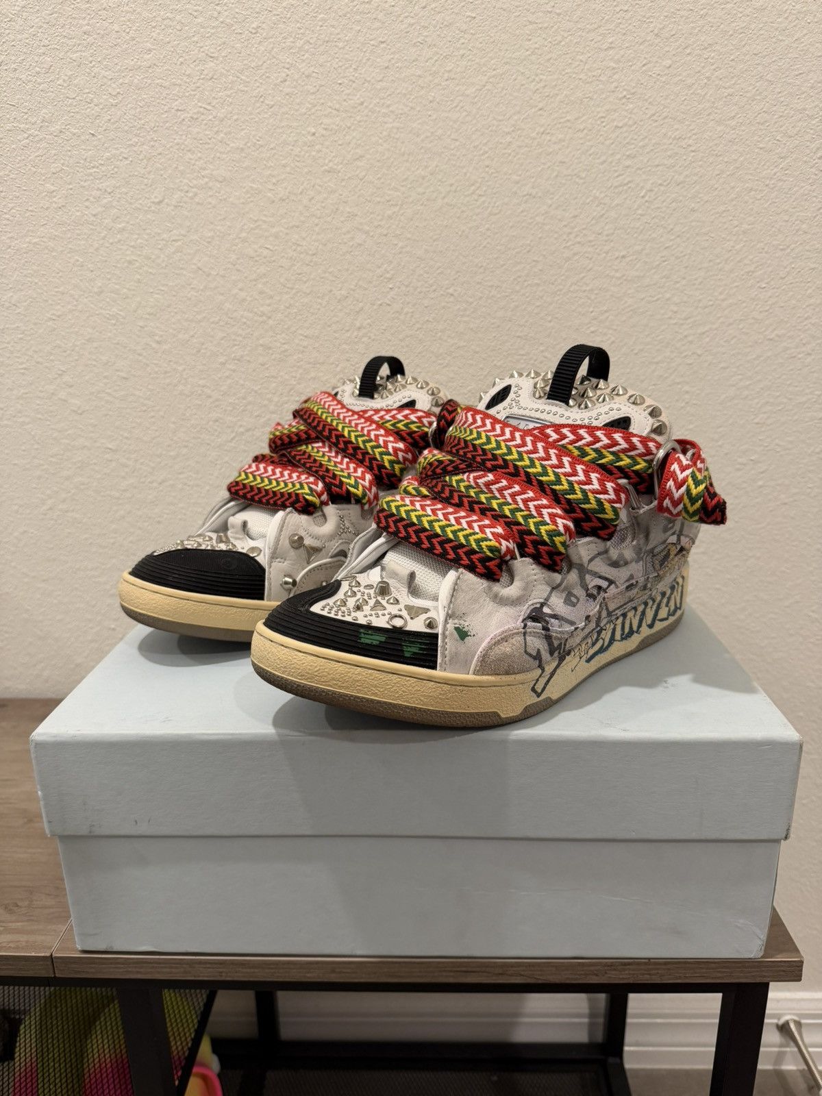 Lanvin Lanvin Curb Graffiti Sneakers Size US 10 / EU 43 - 1 Thumbnail