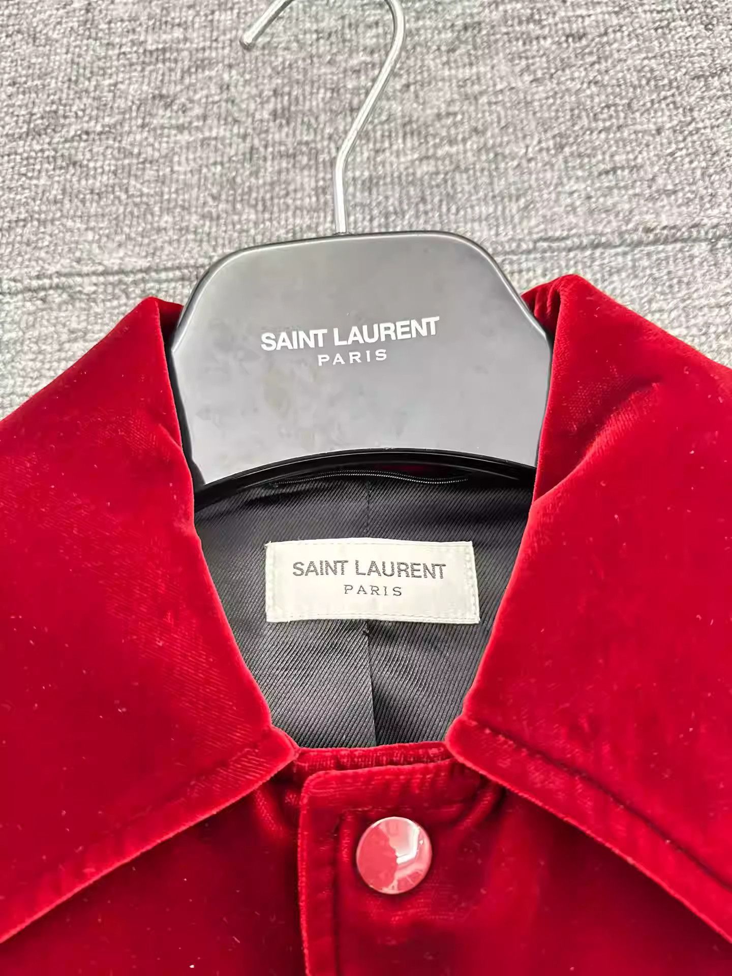 Saint Laurent Paris Saint Laurent Red Velvet Note Rhinestone Jacket-2505 Size US S / EU 44-46 / 1 - 3 Thumbnail