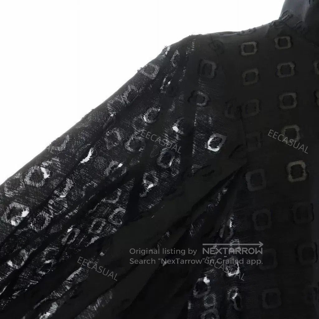 Other Black Jacquard Lantern Sleeve Shirt. Size M / US 6-8 / IT 42-44 - 8 Thumbnail