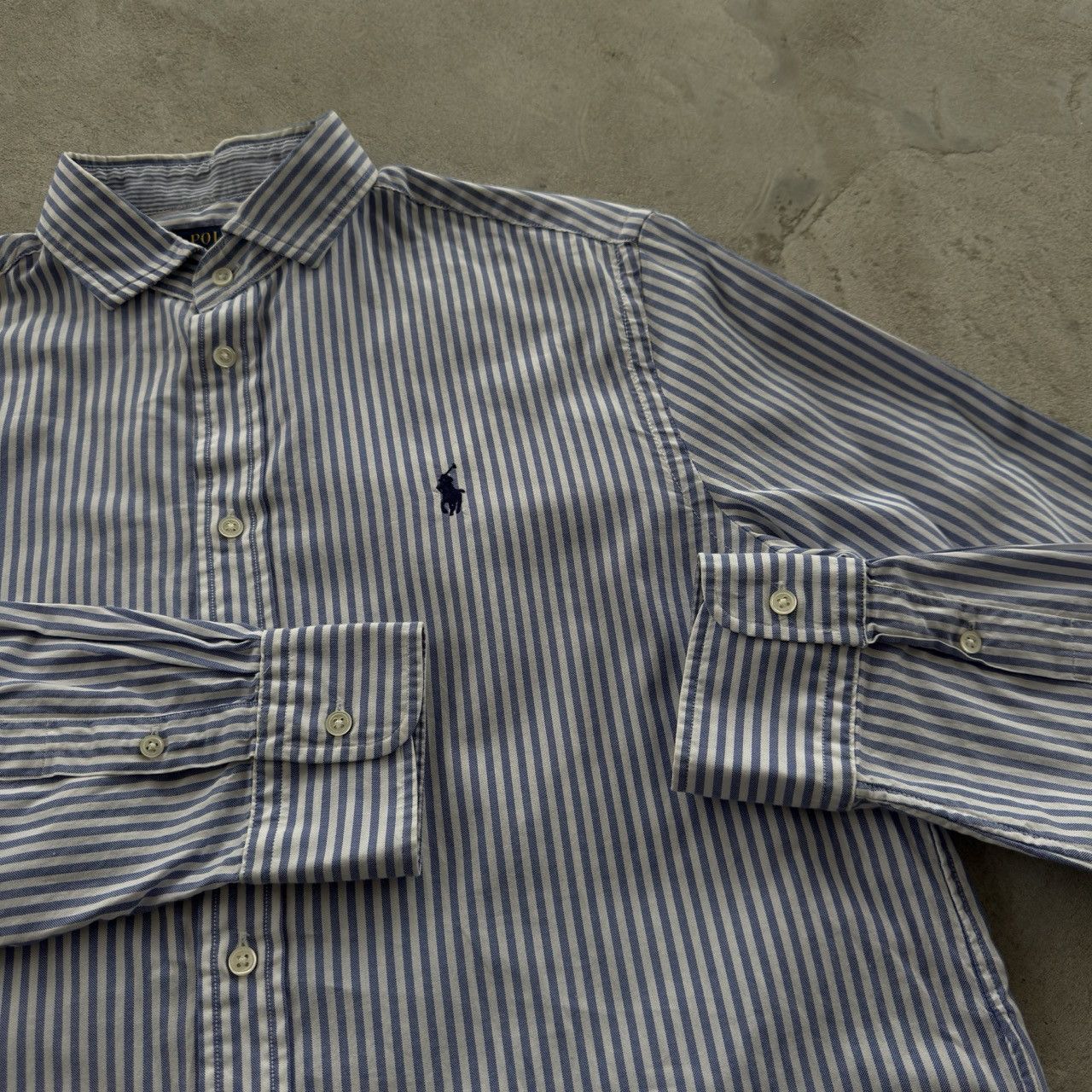 Polo Ralph Lauren Vintage 90s Polo Ralph Lauren Striped Button Ups Shirt Size L / US 10 / IT 46 - 4 Thumbnail
