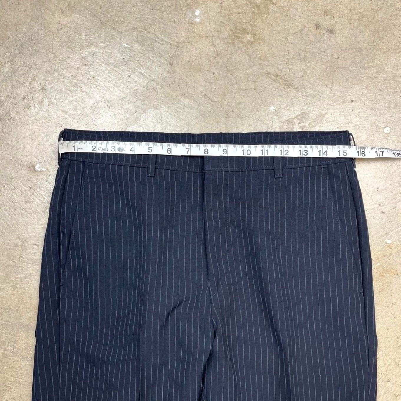 Levi's VINTAGE Levi's Action Slacks 80s Navy Stripe Pants talon zipper Jeans 30 Regular 32 Inseam Mens Size US 30 / EU 46 - 5 Thumbnail