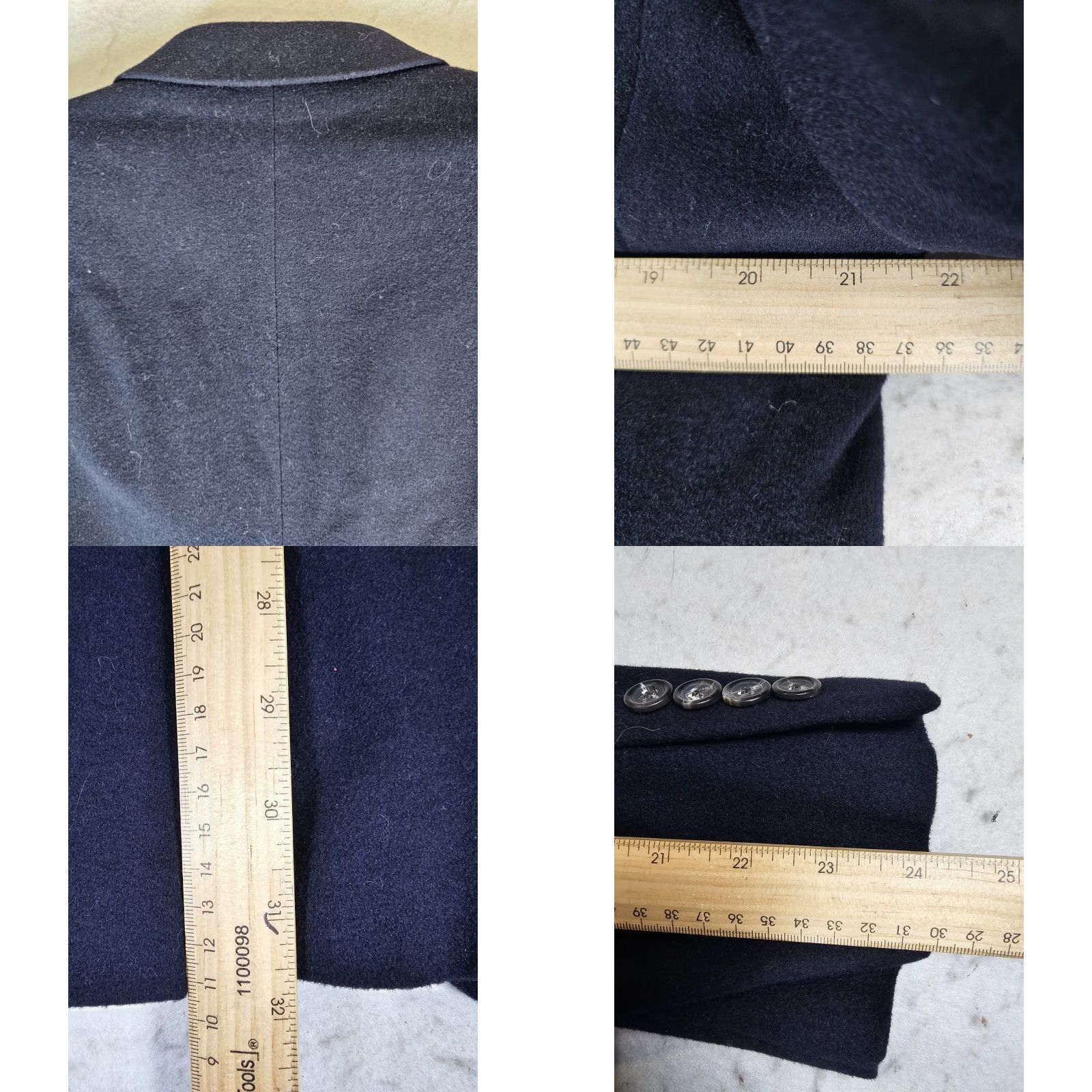 Ralph Lauren VINTAGE Ralph Lauren Green Label Wool Silk Cashmere Navy Blue Blazer Sport Coat Mens Size 42R Regular 42 Blue Jacket Classic Blazer Mens 42 Size 42R - 9 Thumbnail