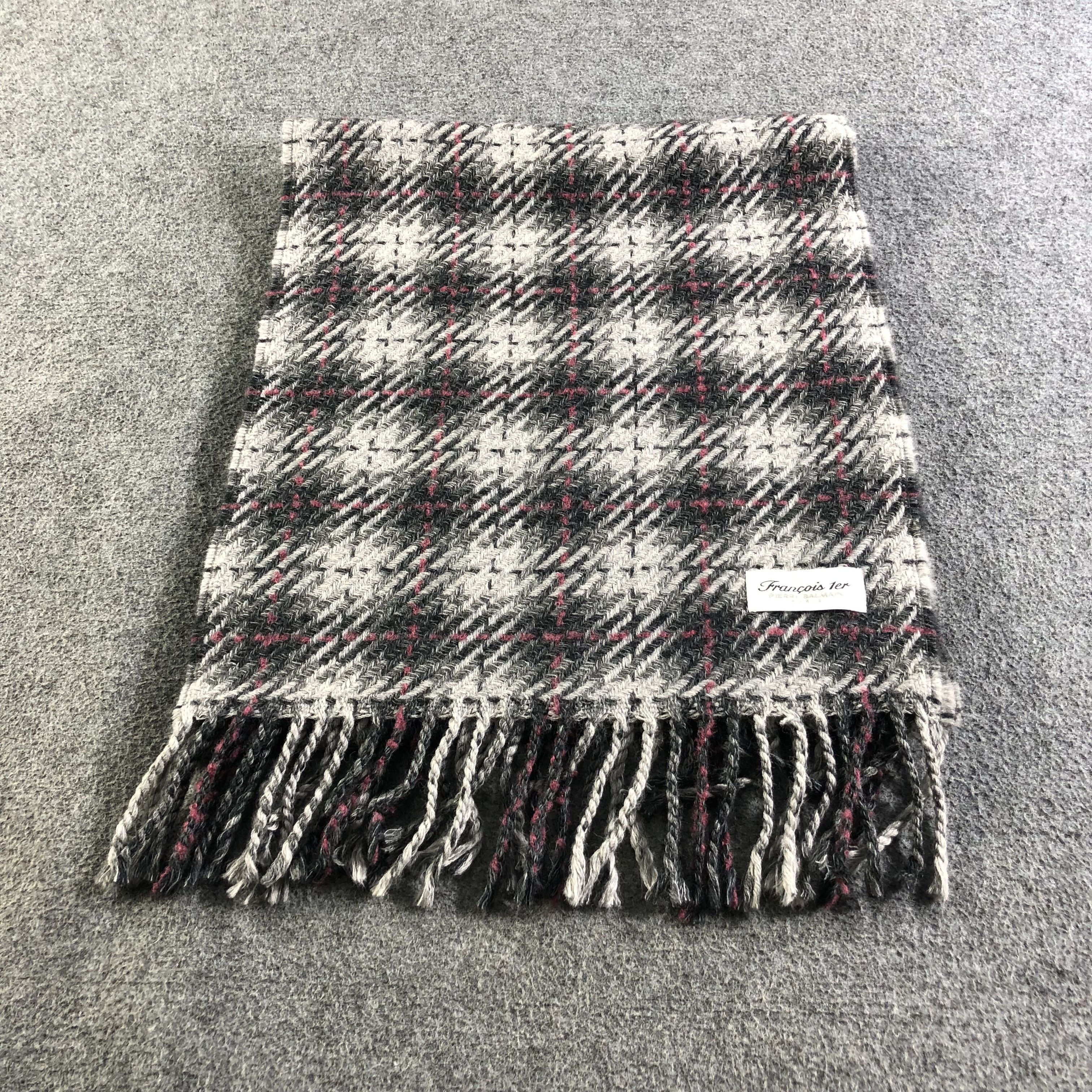 Pierre Balmain Pierre Balmain Tartan Wool Scarf Muffler Neckwear V2542 Size ONE SIZE - 2 Thumbnail