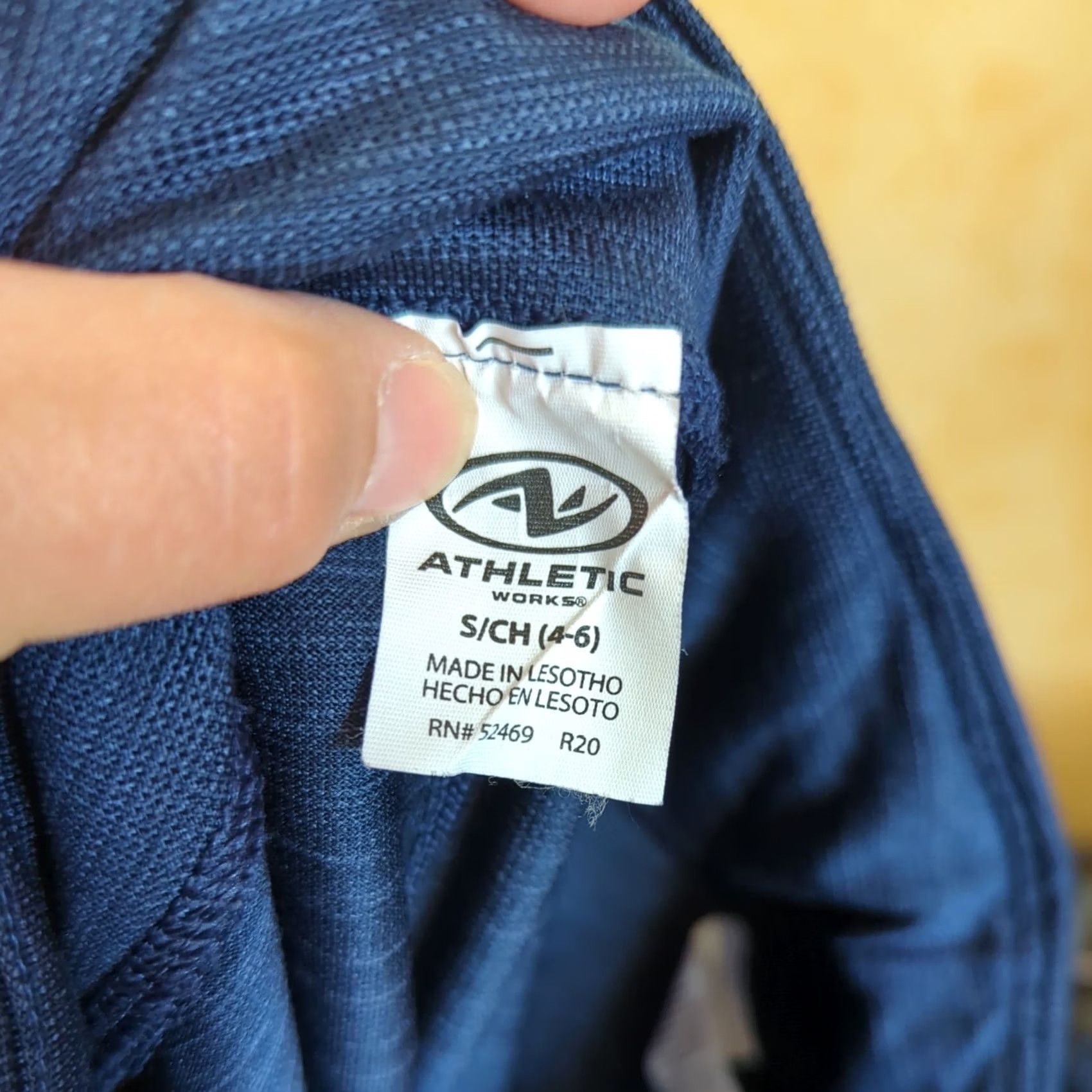 Athletic Works Athletic Works Leggings Womens S 4-6 Blue Navy Full Length Skinny Pockets Drawstring Athleticwear Running Jogging Size 28" / US 6 / IT 42 - 7 Thumbnail