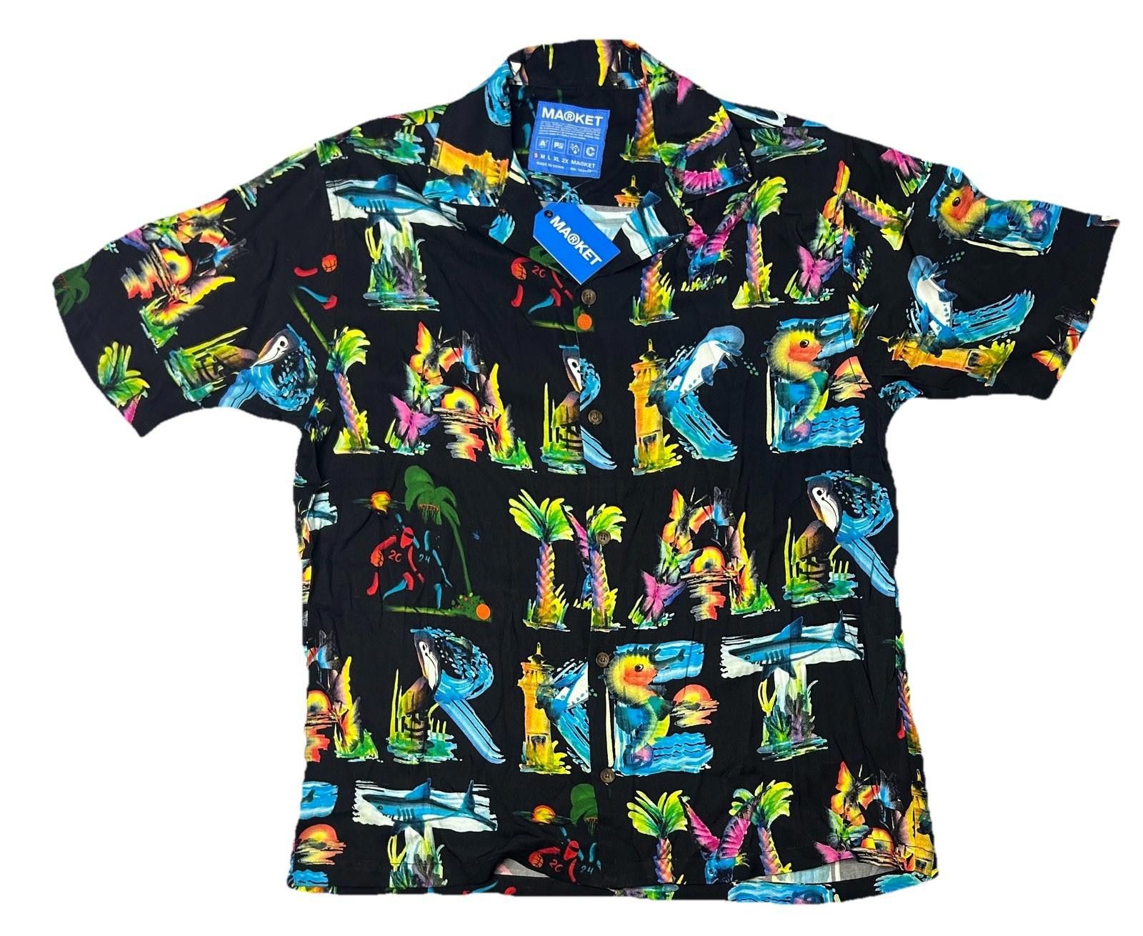 Other Market Studio Island Life Camp Shirt Mens Small Button Down Size US S / EU 44-46 / 1 - 1 Thumbnail