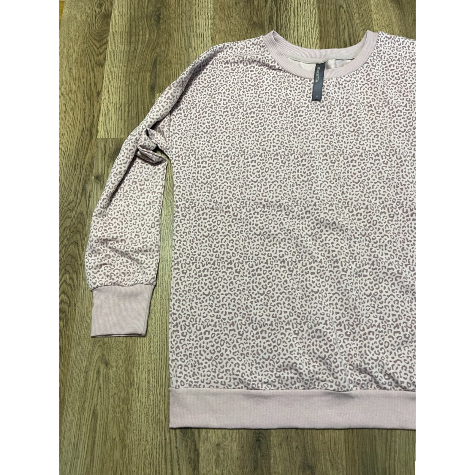 Vintage MONDETTA Shirt Women's M Pink Cheetah Print Long Sleeve Size M / US 6-8 / IT 42-44 - 3 Thumbnail
