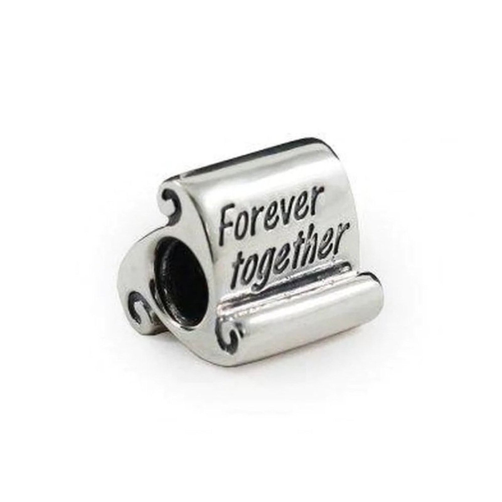 pandora PANDORA Sterling Silver Forever Together Scroll Bead Size ONE SIZE - 1 Thumbnail