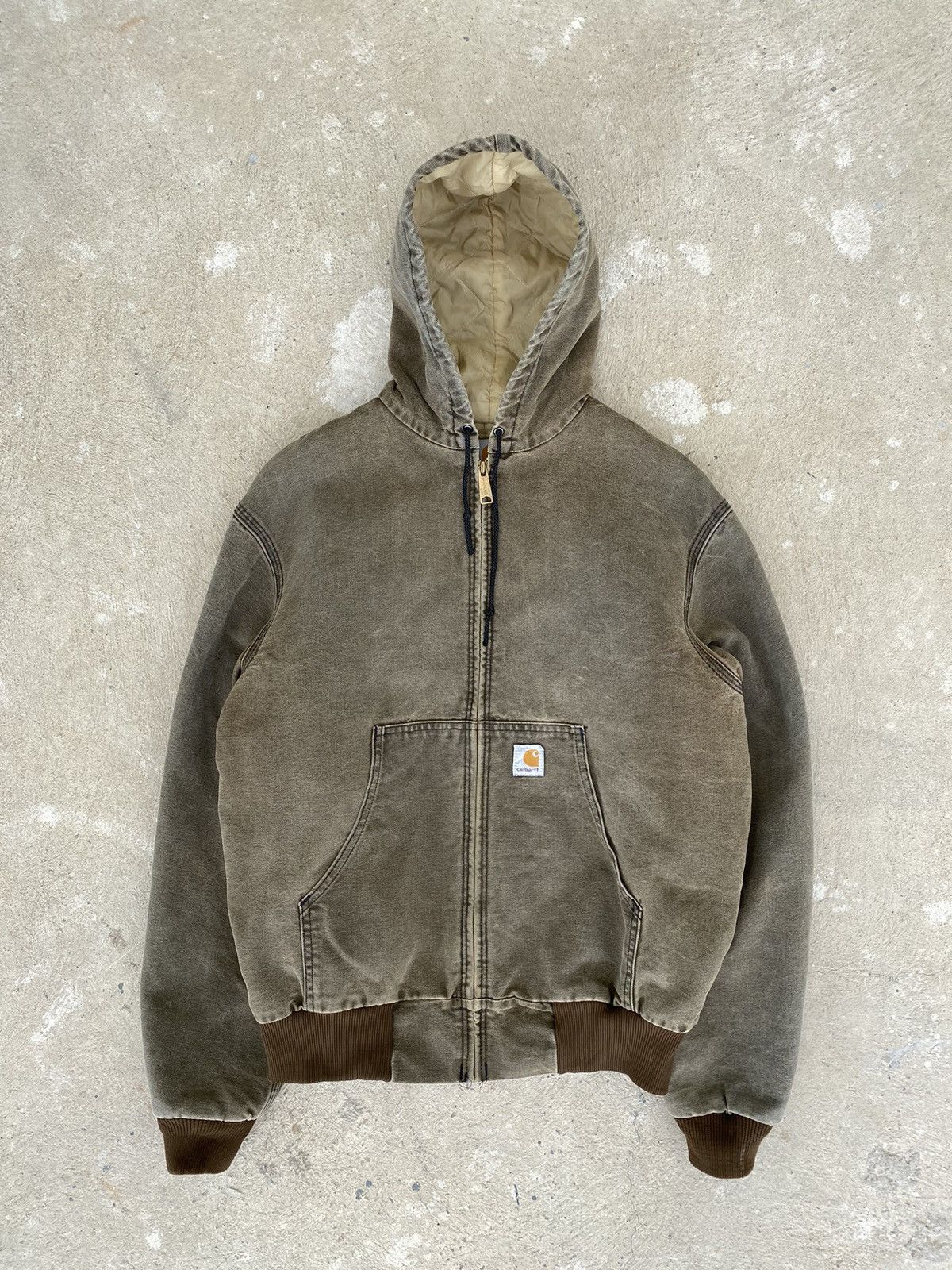 image of Carhartt Active Jacket Brown Faded, Men's (Size Medium)