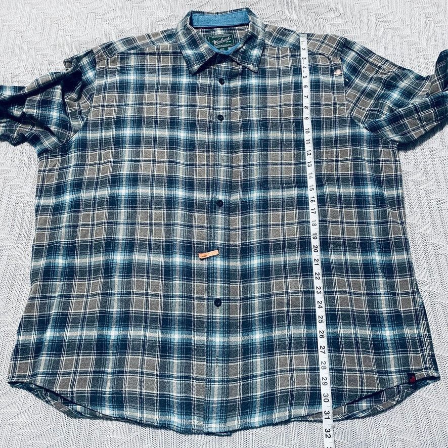 Woolrich Woolen Mills Woolrich brown plaid flannel button down Size US XXL / EU 58 / 5 - 7 Thumbnail