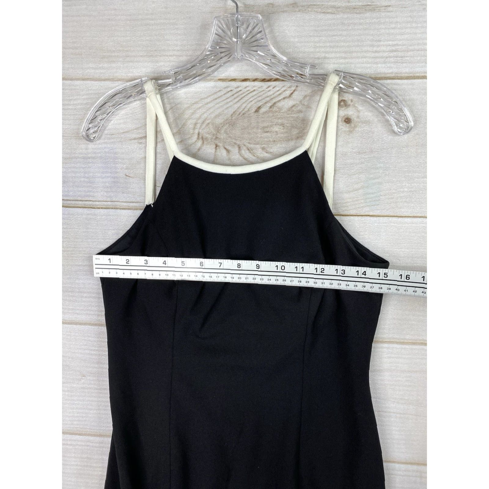 Calvin Klein Calvin Klein Dress Womens 6 Black Sleeveless Stretch Lined Back Scoop Neck Knee Length Zip Fully Lined Classic Sheath Size M / US 6-8 / IT 42-44 - 2 Thumbnail