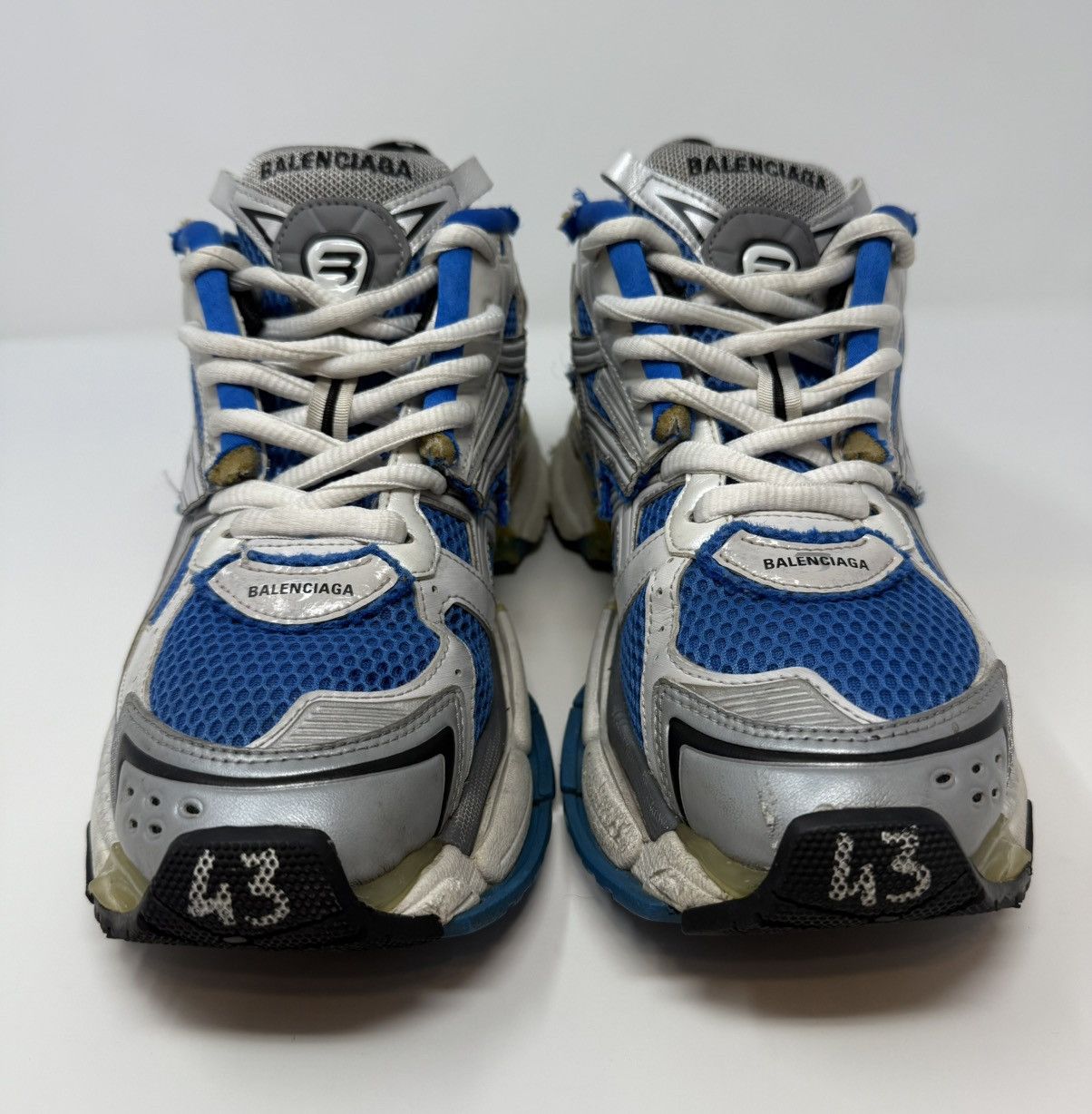 Balenciaga Balenciaga Runner Sneaker Blue/White Size US 10 / EU 43 - 2 Thumbnail