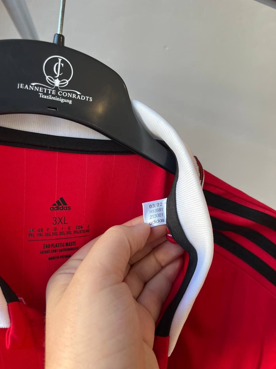Adidas 2022/23 MANCHESTER UNITED HOME SOCCER JERSEY FOOTBALL SHIRT Size US XXL / EU 58 / 5 - 7 Thumbnail