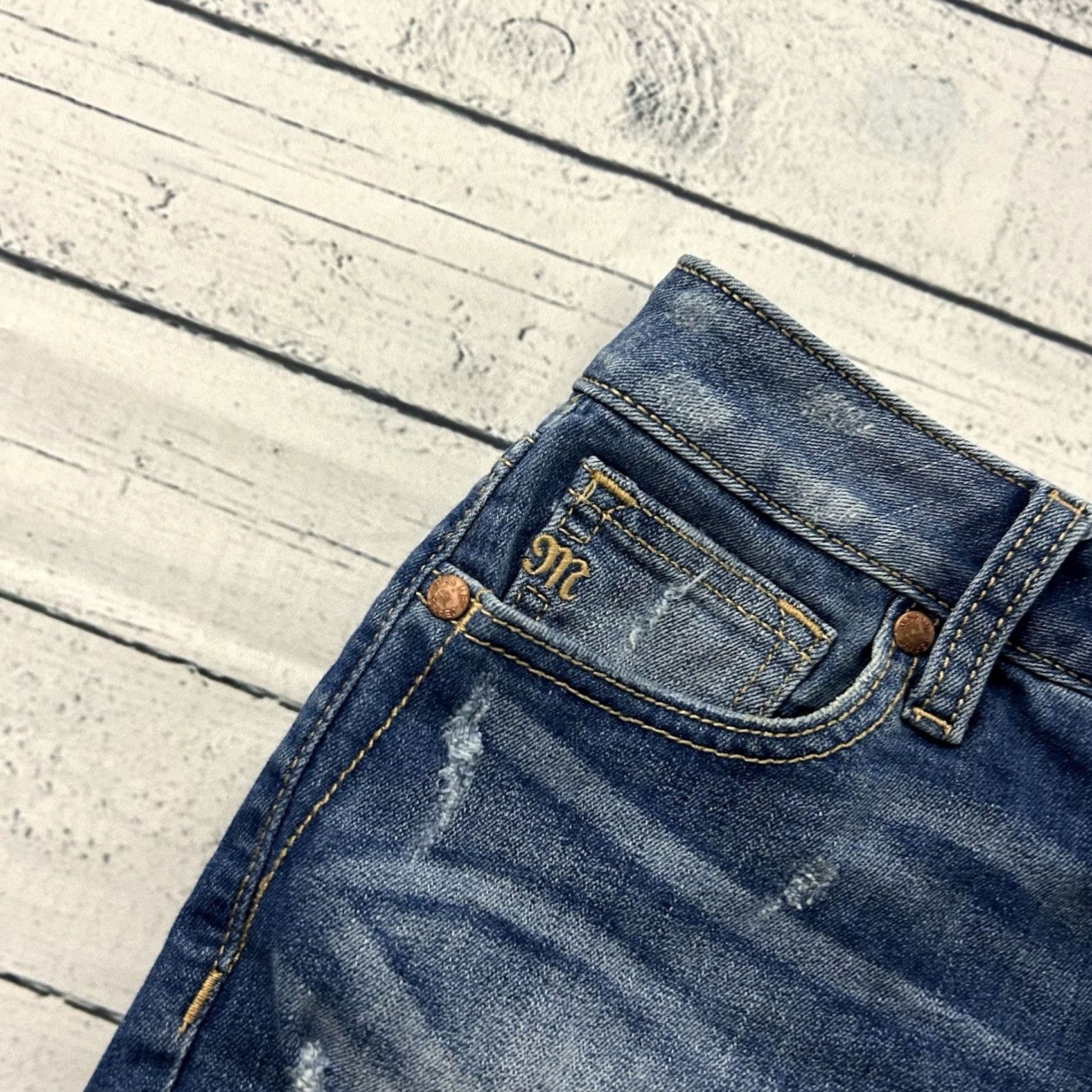 Miss Me Miss Me High Rise Short Denim Blue Jean Shorts Women's 28 Denim Cut-Off Shorts Ladies 28 Blue Womens Size 28" / US 6 / IT 42 - 2 Thumbnail