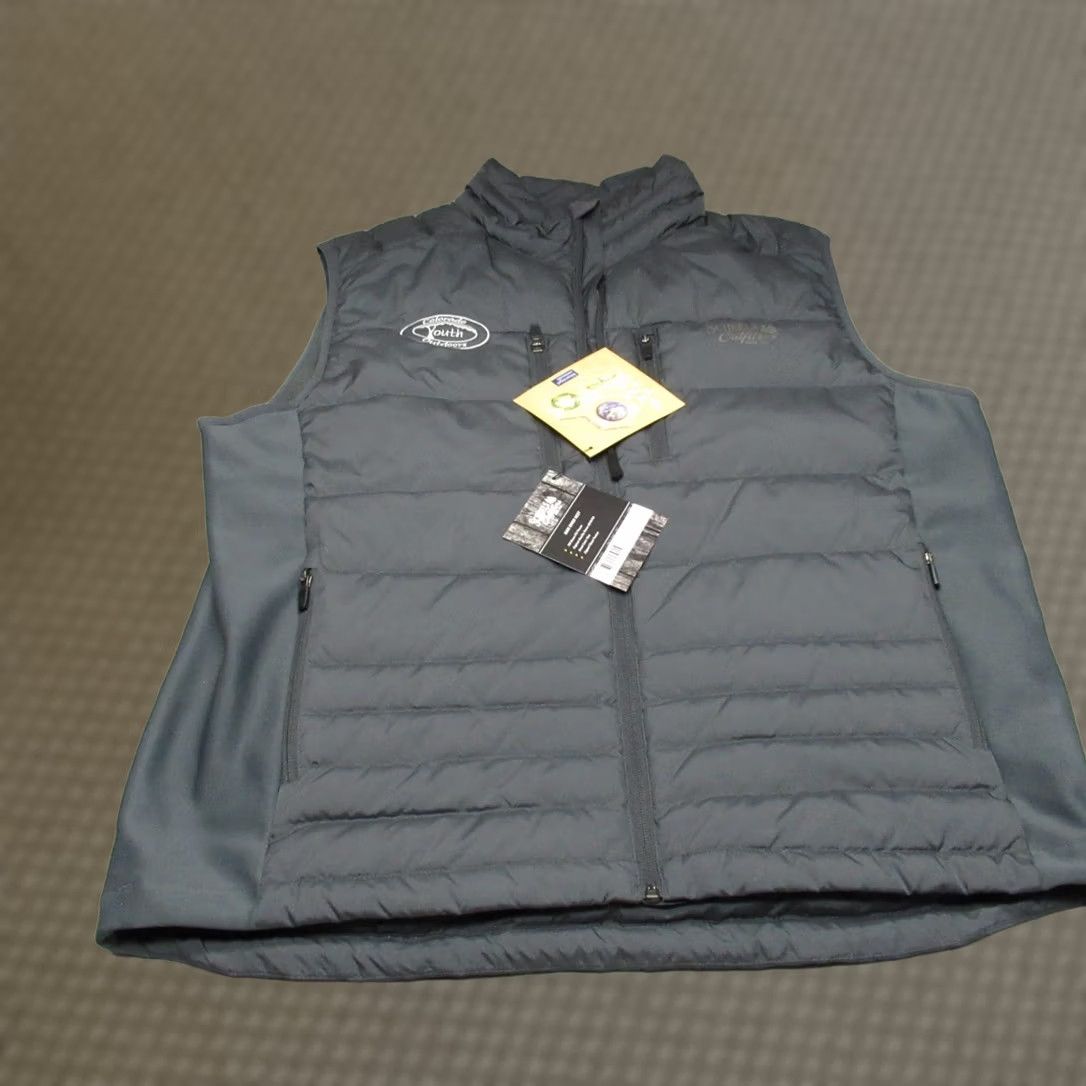 Vintage Scheels Gray Ram River Down Vest Mens Large Insulated Puffer WARM Wind NEW Size US L / EU 52-54 / 3 - 1 Thumbnail