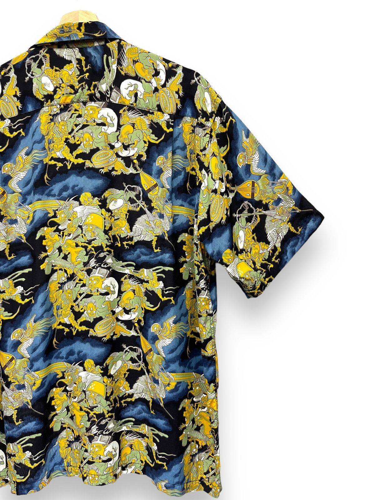Pherrow's Vtg PHERROWS Art Demonic Full Print Tattoo Wear Rayon Shirt Size US M / EU 48-50 / 2 - 7 Thumbnail