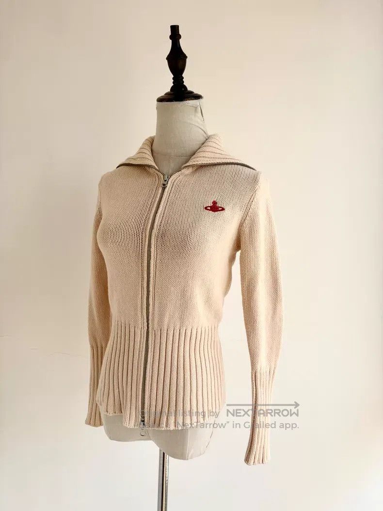 Vivienne Westwood Vivienne Westwood Saturn White Knit Cardigan Jacket Size M / US 6-8 / IT 42-44 - 2 Thumbnail