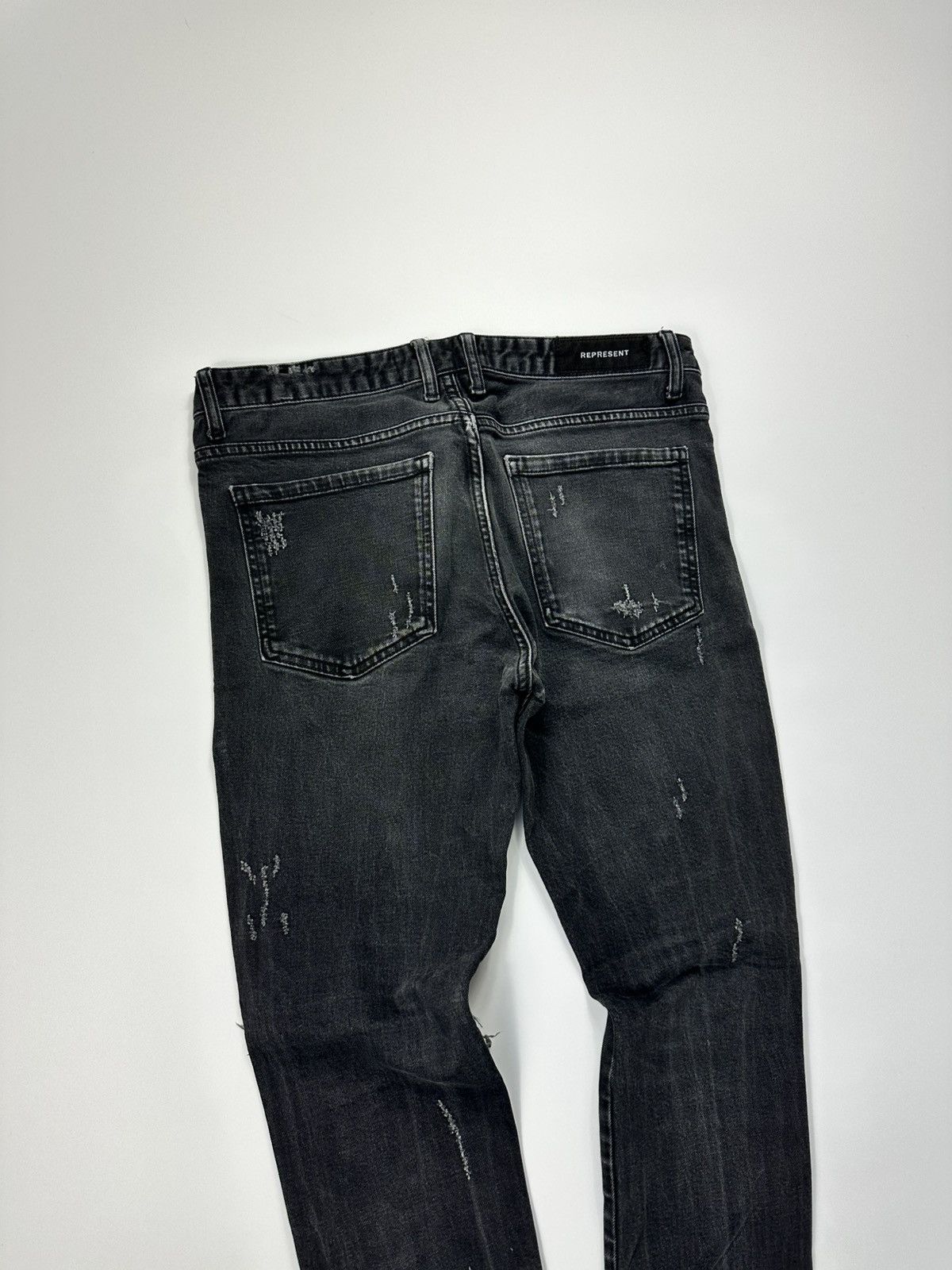 Represent Clo. Represent Skinny Slim Black Jeans Size US 32 / EU 48 - 9 Thumbnail