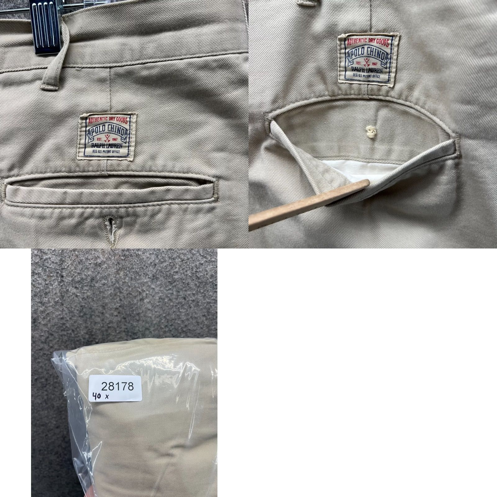 Polo Ralph Lauren VINTAGE Polo Ralph Lauren Pants Dress Men 36x30 Khaki Beige Pleated Straight 36 in Inseam 30in Size US M / EU 48-50 / 2 - 9 Thumbnail
