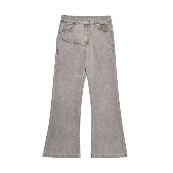 Japanese Brand × Vintage High street retro washed loose wide-leg flared jeans Size US 32 / EU 48 - 1 Thumbnail