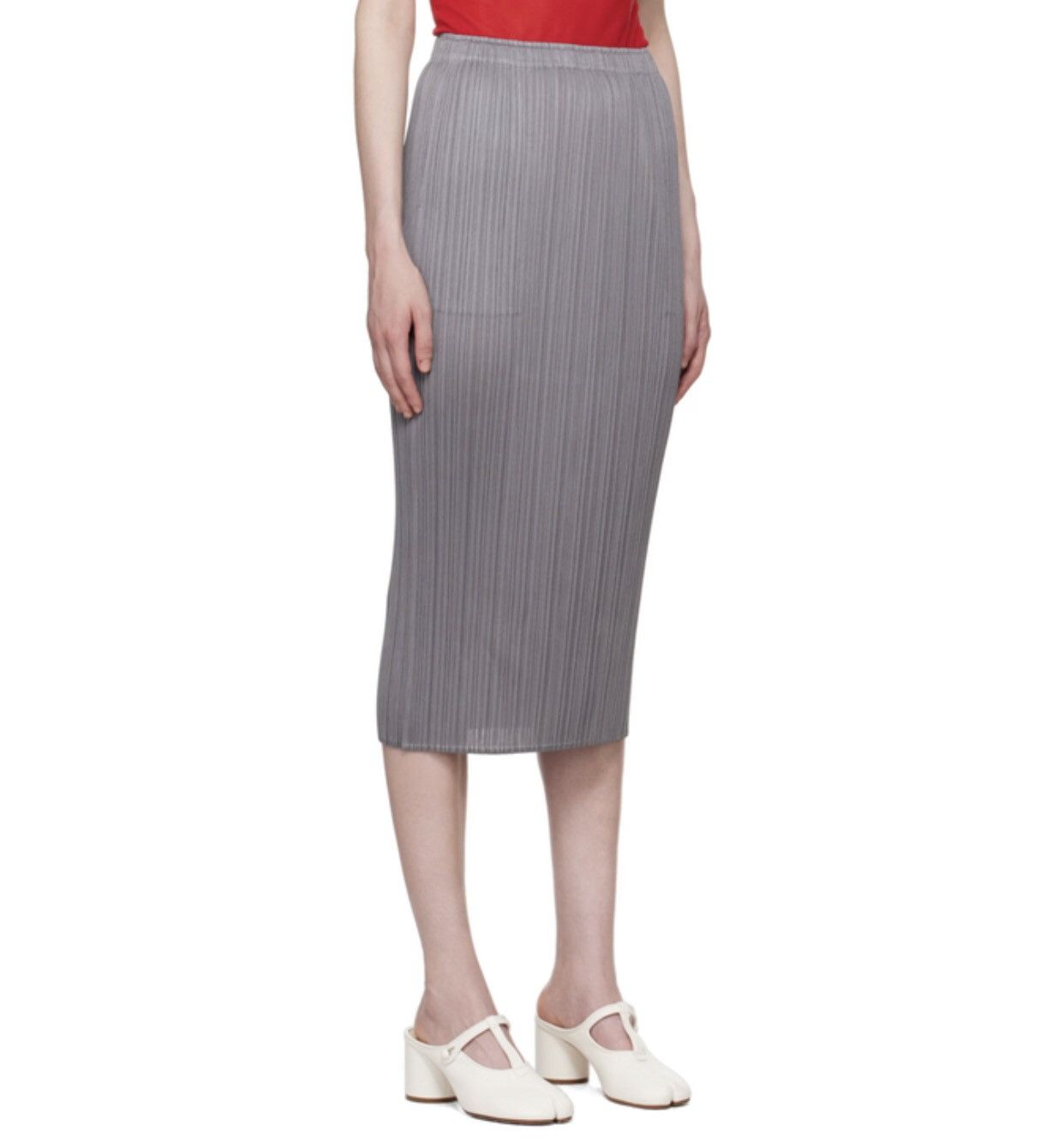 Pleats Please Issey Miyake Pleats Please Issey Miyake Pleated Basic Midi Skirt Size 30" / US 8 / IT 44 - 3 Thumbnail