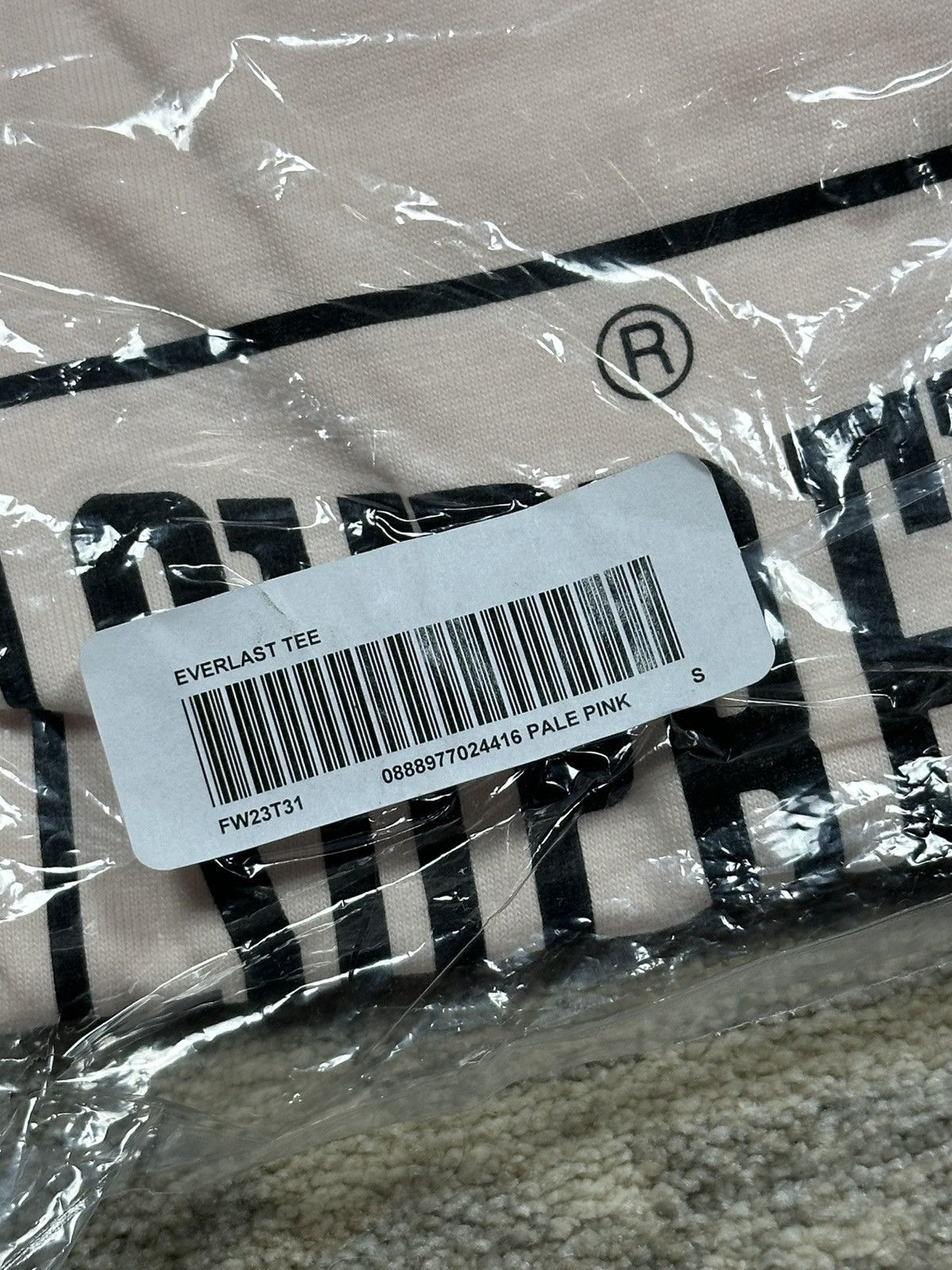 Supreme Supreme Warm Up Tee - Pale Pink - S - FW23 Size US S / EU 44-46 / 1 - 4 Thumbnail
