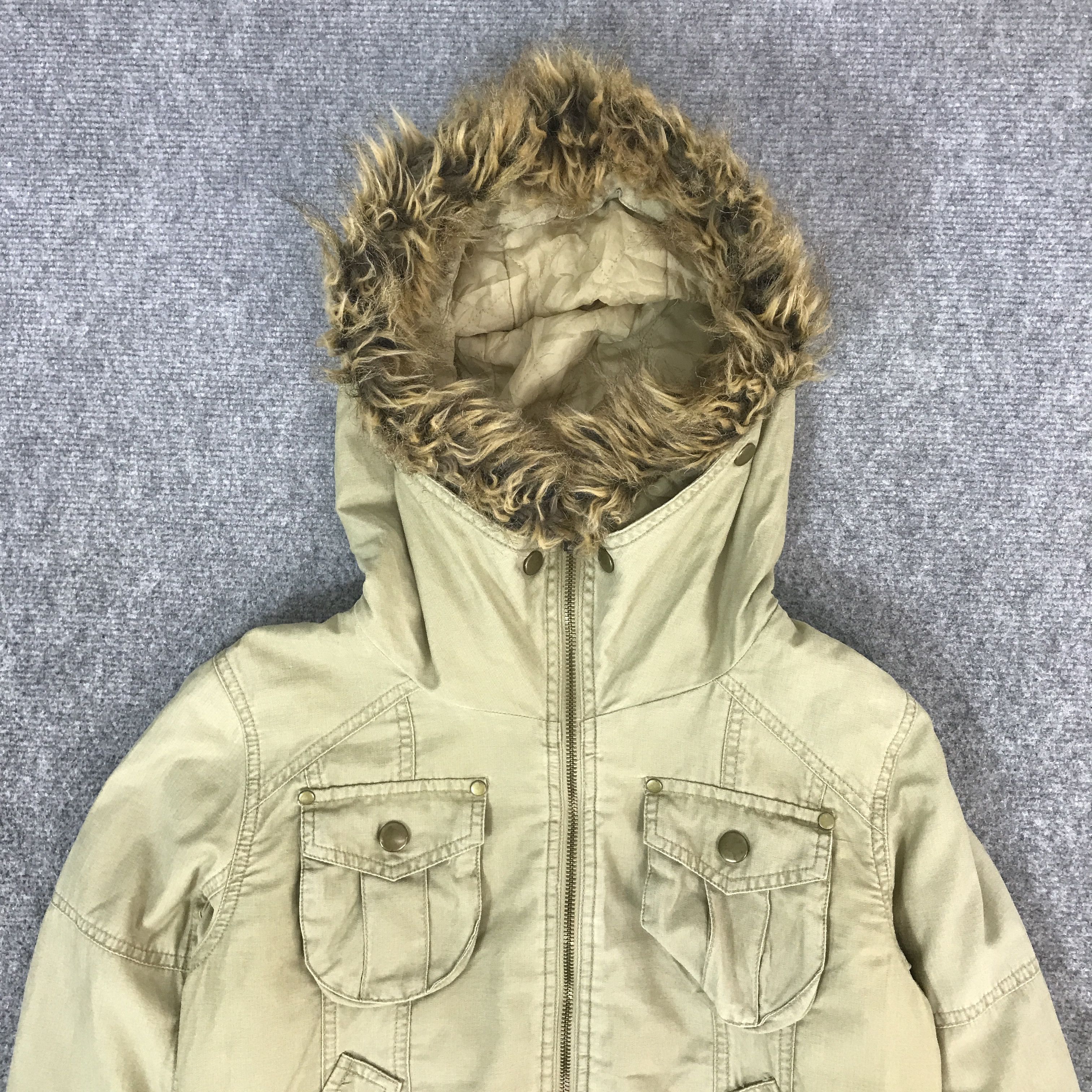 Japanese Brand PUNK GOTHIC M-II FUR HOODIE JACKET K61B18 Size M / US 6-8 / IT 42-44 - 2 Thumbnail