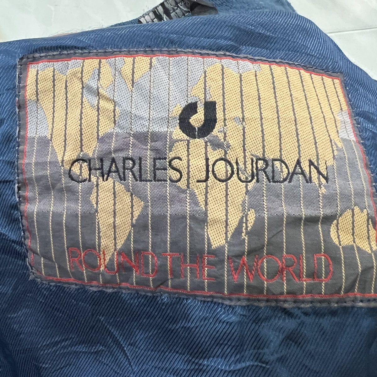 Charles Jourdan 💥 VINTAGE CHARLES JOURDAN ROUND THE WOLRD LEATHER JACKET Size US L / EU 52-54 / 3 - 15 Thumbnail