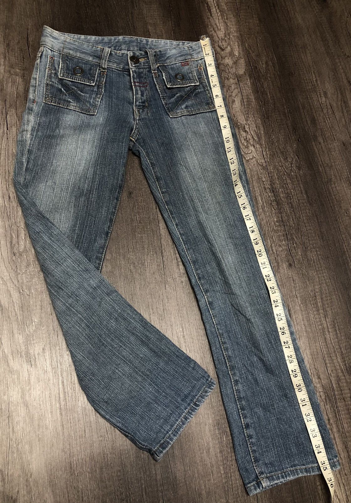 Japanese Brand × Vintage Japanese Brand Denim Bush Pant Design Size 28" / US 6 / IT 42 - 1 Thumbnail