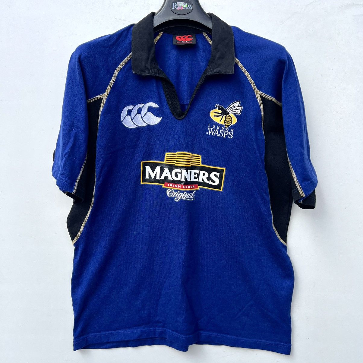 Canterbury of New Zealand T-Shirt Jersey Rugby England London Wasps Vintage Size US L / EU 52-54 / 3 - 1 Thumbnail