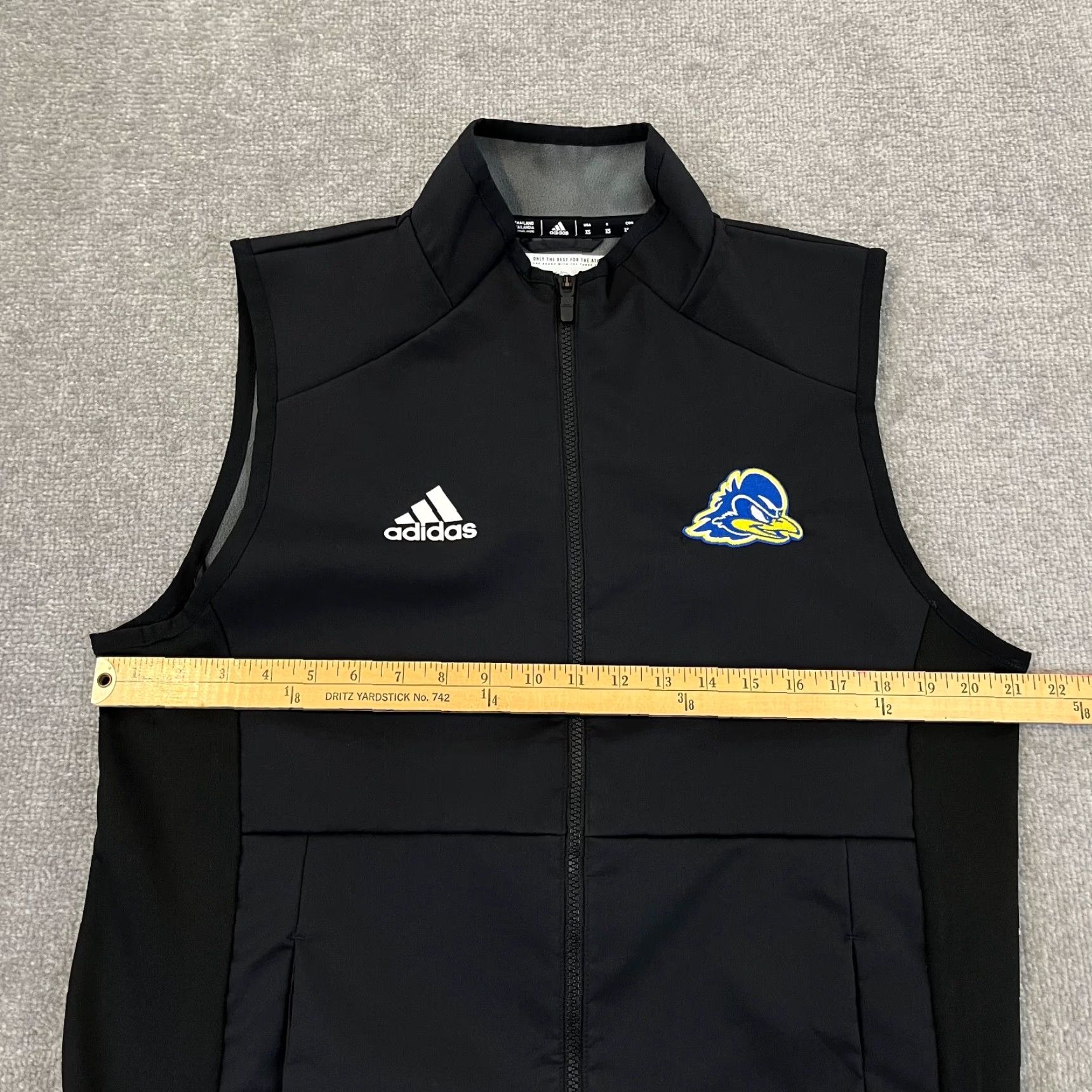 Adidas Adidas Vest Mens M Black University of Delaware Blue Hens Golf Jacket Size US M / EU 48-50 / 2 - 7 Thumbnail