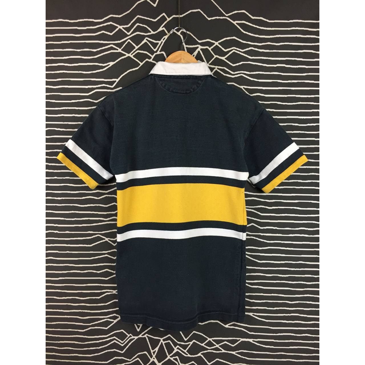 Barbarian × Vintage Vtg 90s Barbarian Rugby Wear Classic Striped Polo Tee Size US S / EU 44-46 / 1 - 5 Thumbnail