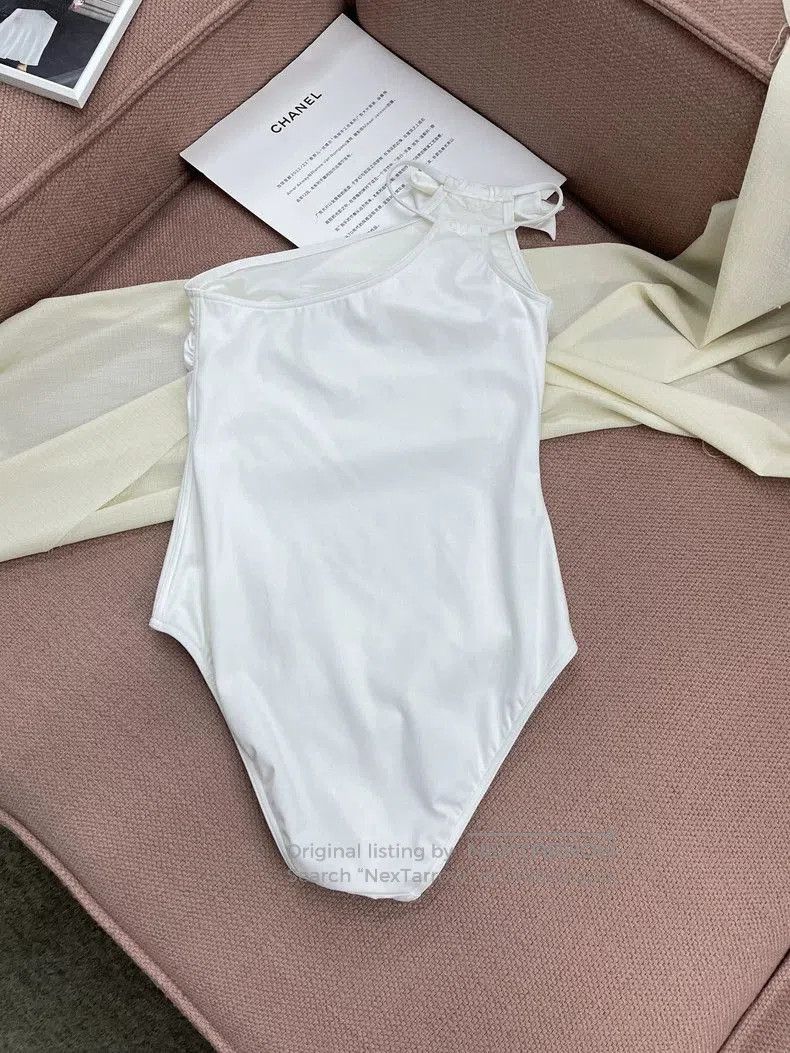 Chanel Chanel White Bow One. Size US 38 / EU 54 - 3 Thumbnail