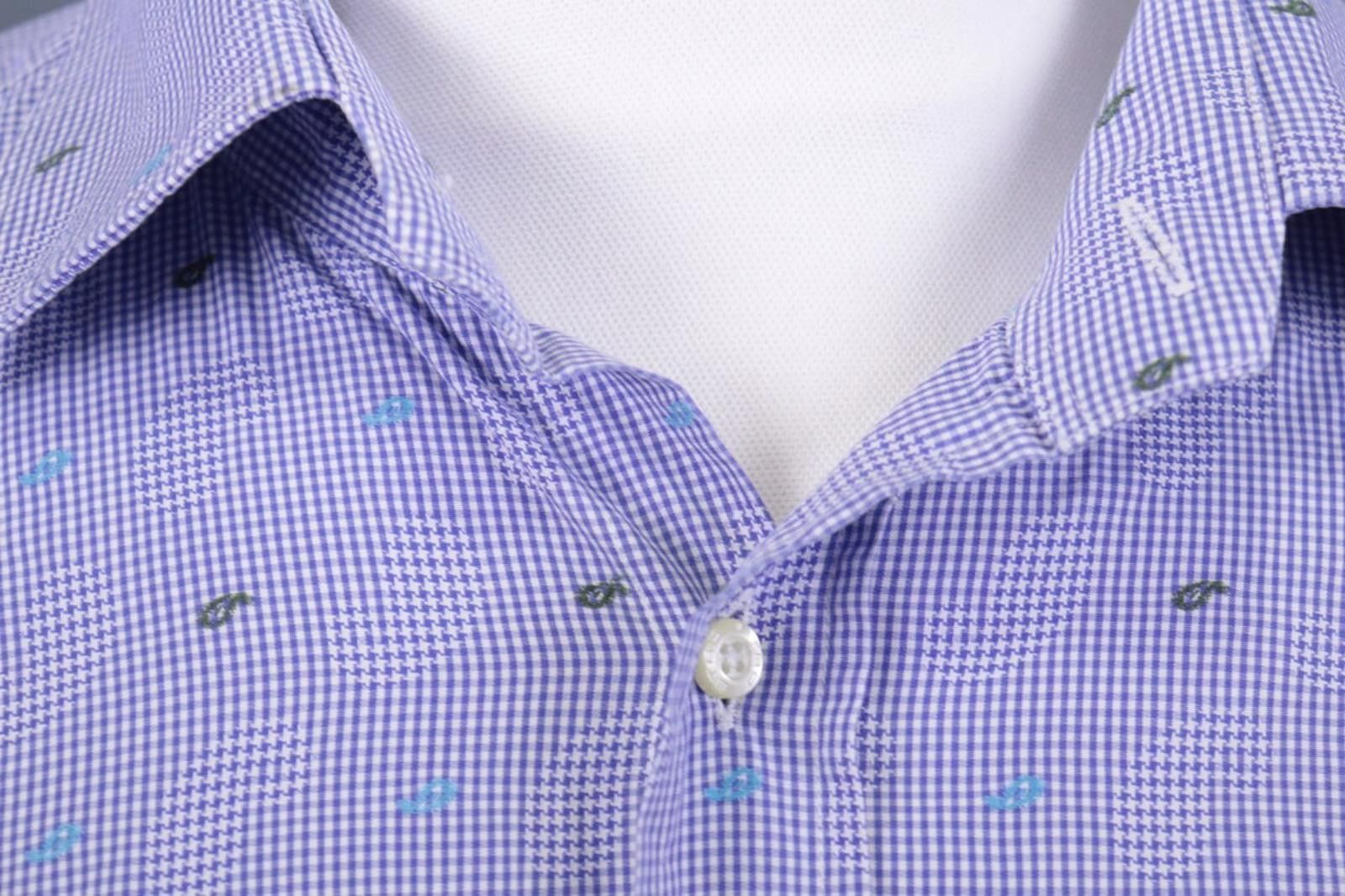 Etro Etro Milano Blue Printed Shirt Size 43 Size US M / EU 48-50 / 2 - 6 Thumbnail