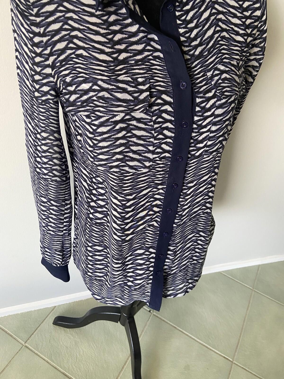 Other Witchery Striped Patterned Shirt Blue & White Size 6 Size XS / US 0-2 / IT 36-38 - 2 Thumbnail