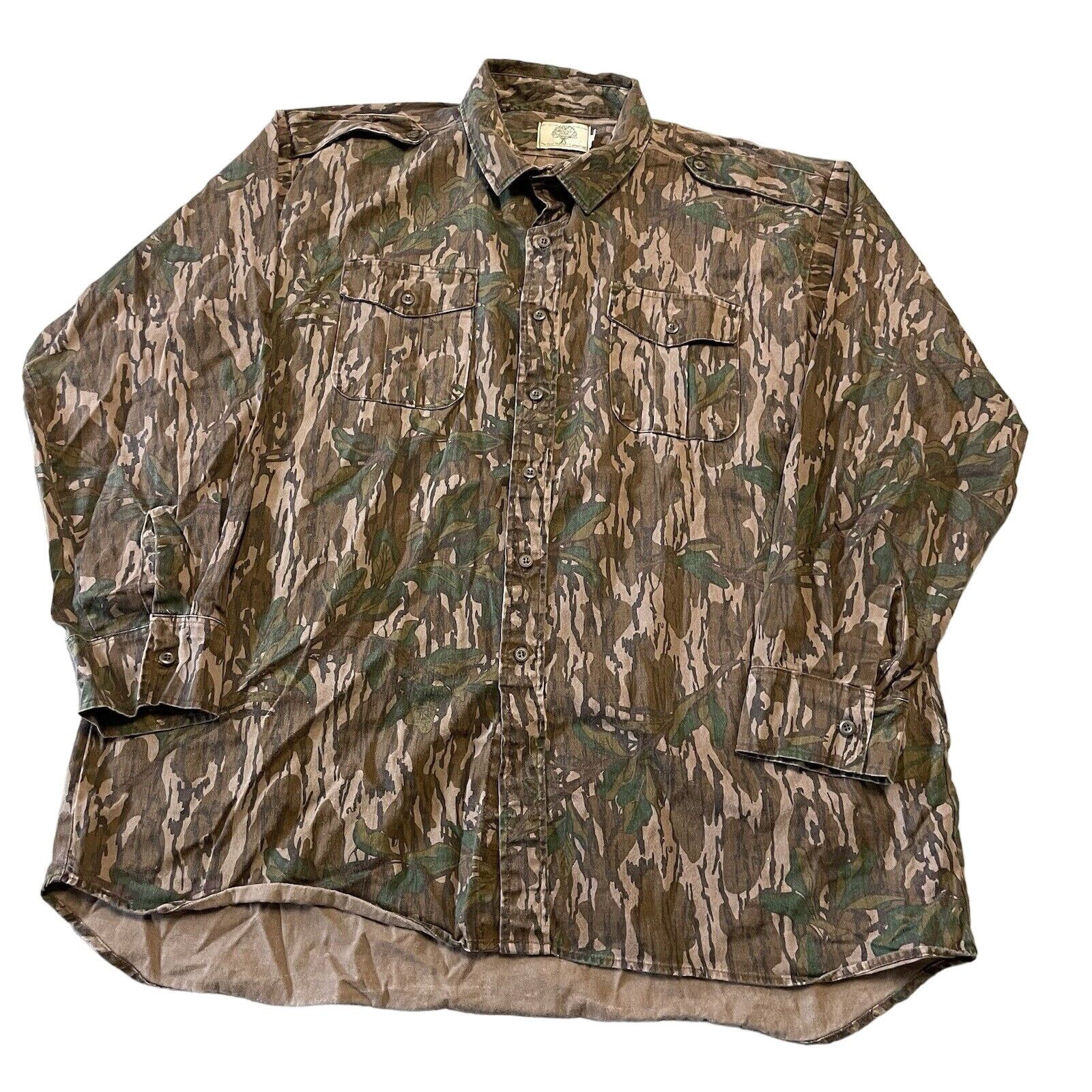 Vintage Vintage Mossy Oak Camo Button Front Shirt Men 2XL Hunting Size US XXL / EU 58 / 5 - 2 Thumbnail