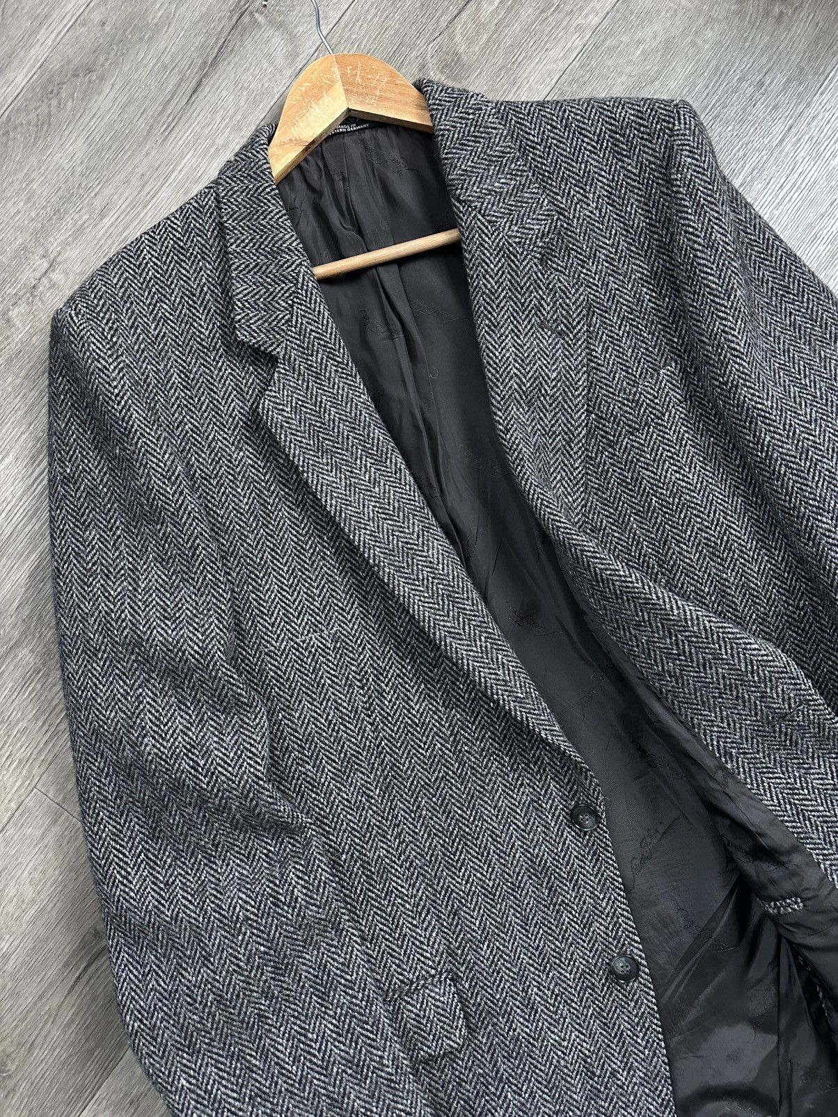 Harris Tweed 🫧 HARRIS TWEED WOOL BLAZER JACKET JAPANESE BRAND Size 46L - 2 Thumbnail