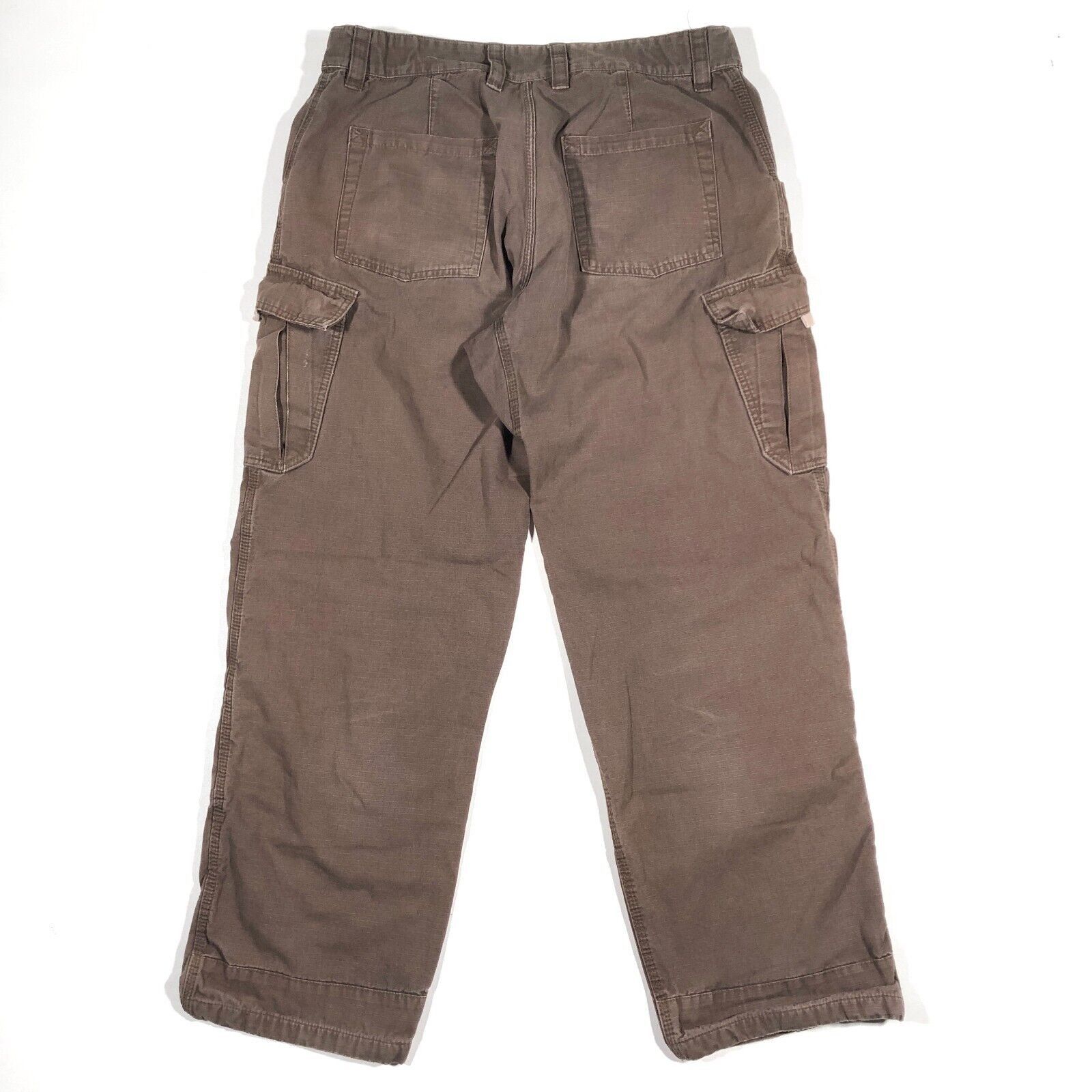 Carhartt × Wrangler Guide Gear Pants 38x34 Brown Ripstop Cargo Double Knee Size US 38 / EU 54 - 5 Thumbnail