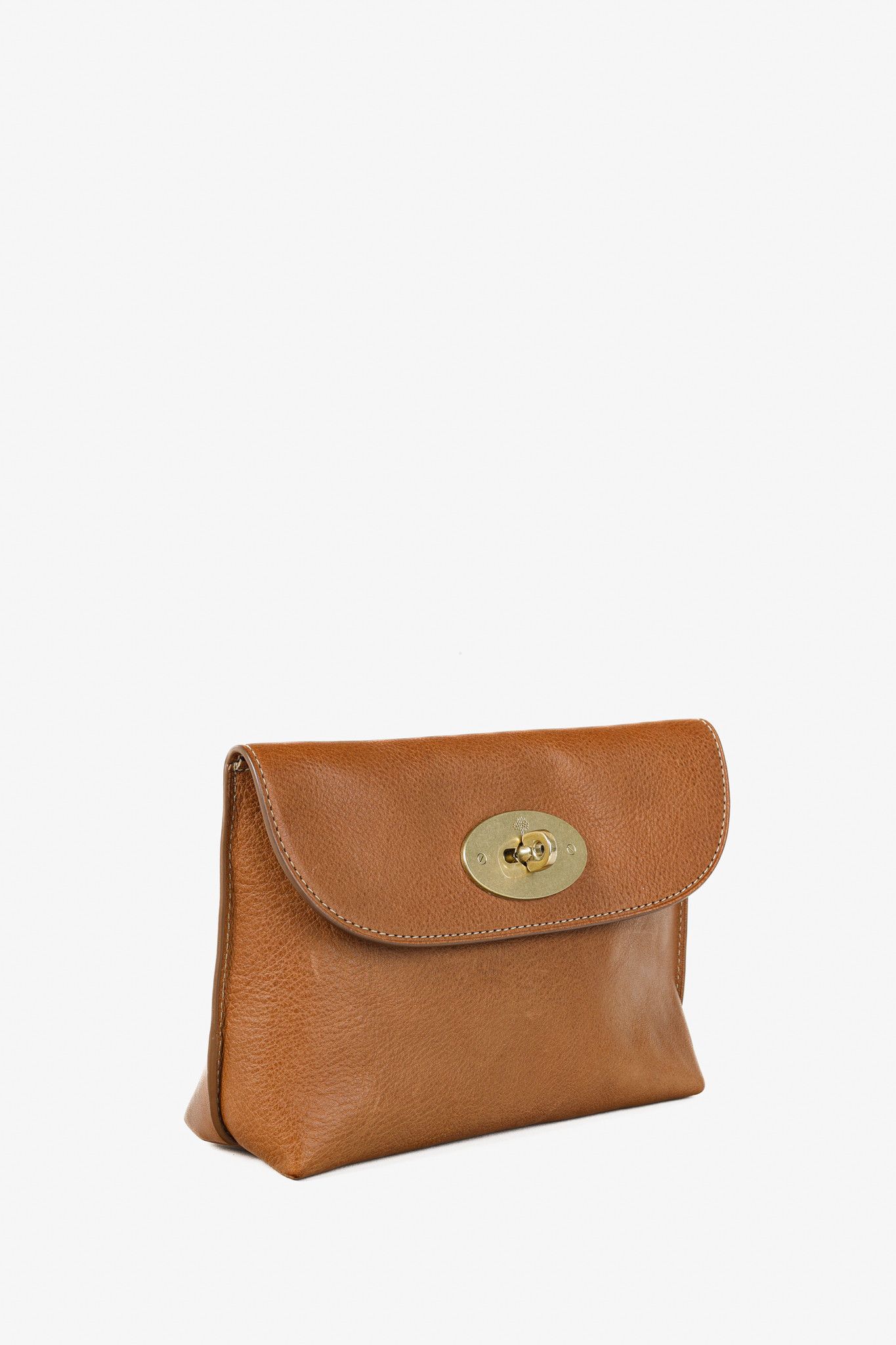 Mulberry Mulberry Darley Cosmetic Pouch Brown Oak Small Classic Grain Size ONE SIZE - 2 Thumbnail
