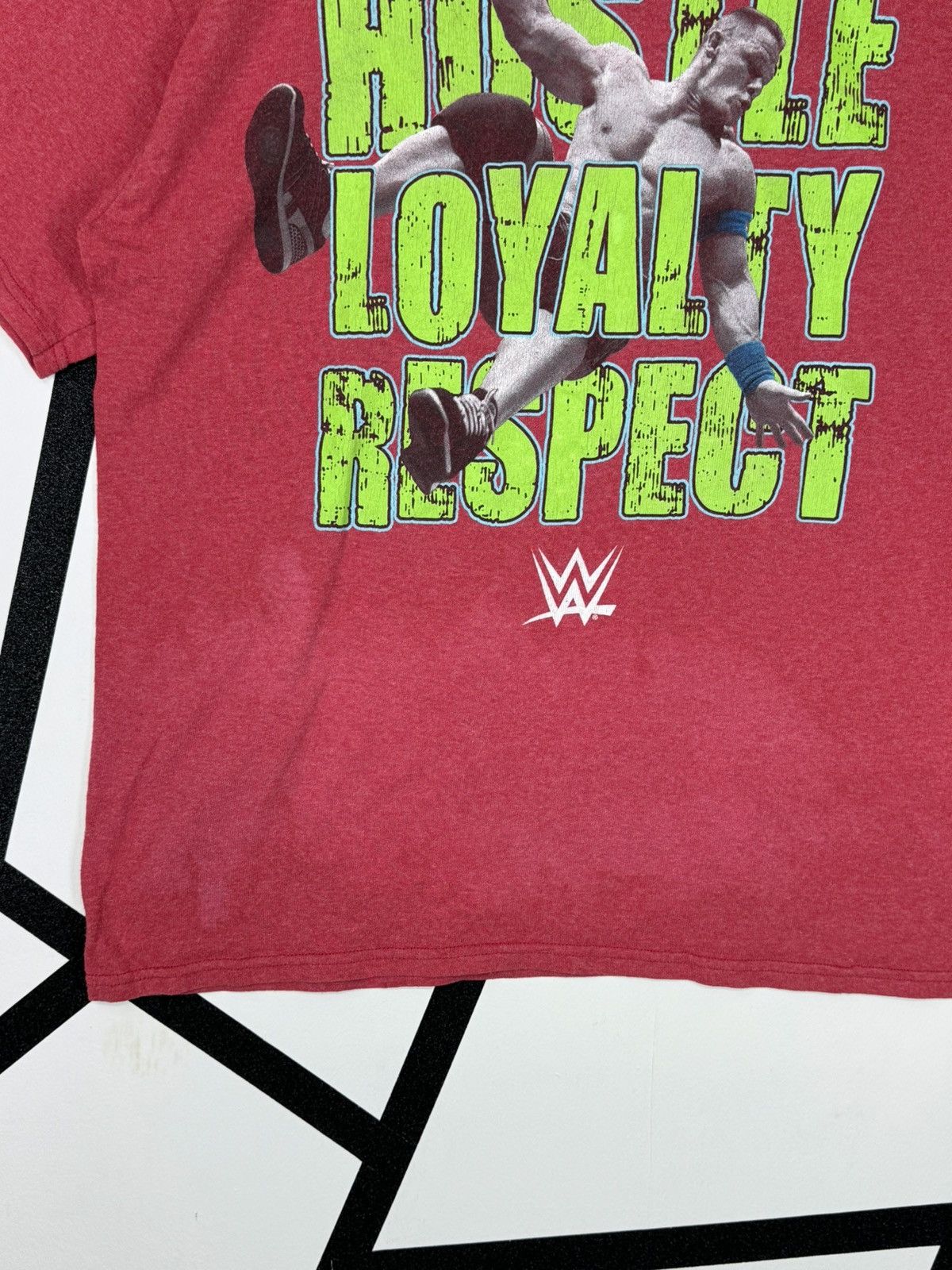 Vintage Hustle Loyalty Respect John Cena WWE WWF T-shirt Big Logo H Size US M / EU 48-50 / 2 - 7 Thumbnail