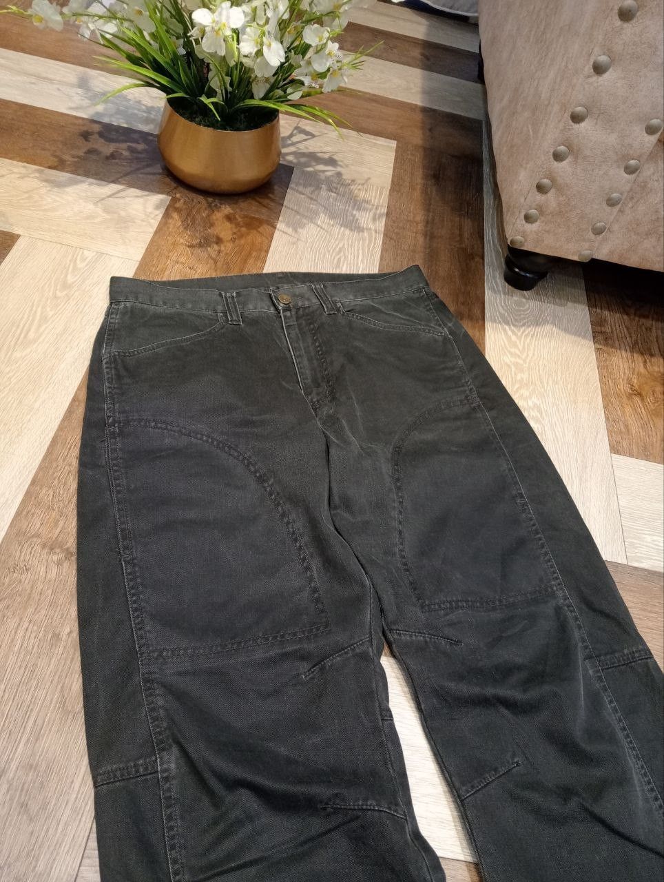 Uniqlo VINTAGE UNIQLO FADED BLACK BAGGY PANTS Size US 33 - 4 Thumbnail
